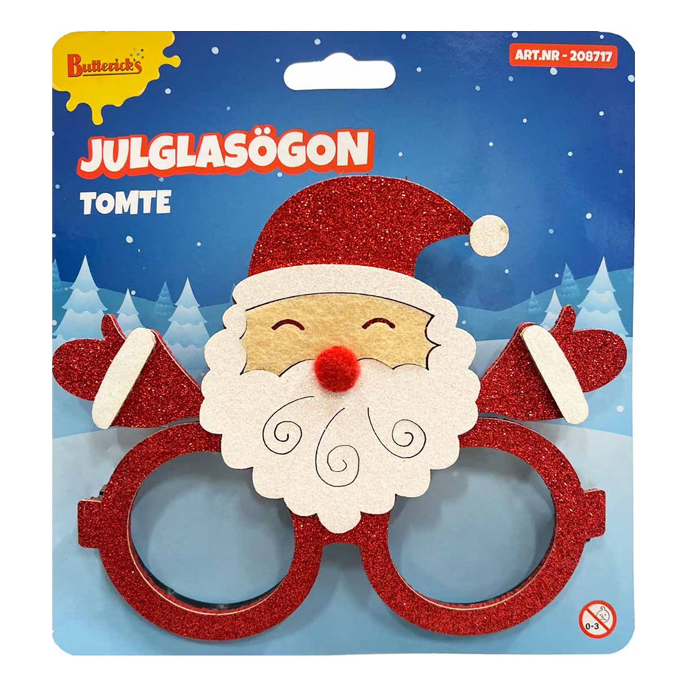Bild föreställande produkten Glasögon Tomte – One size