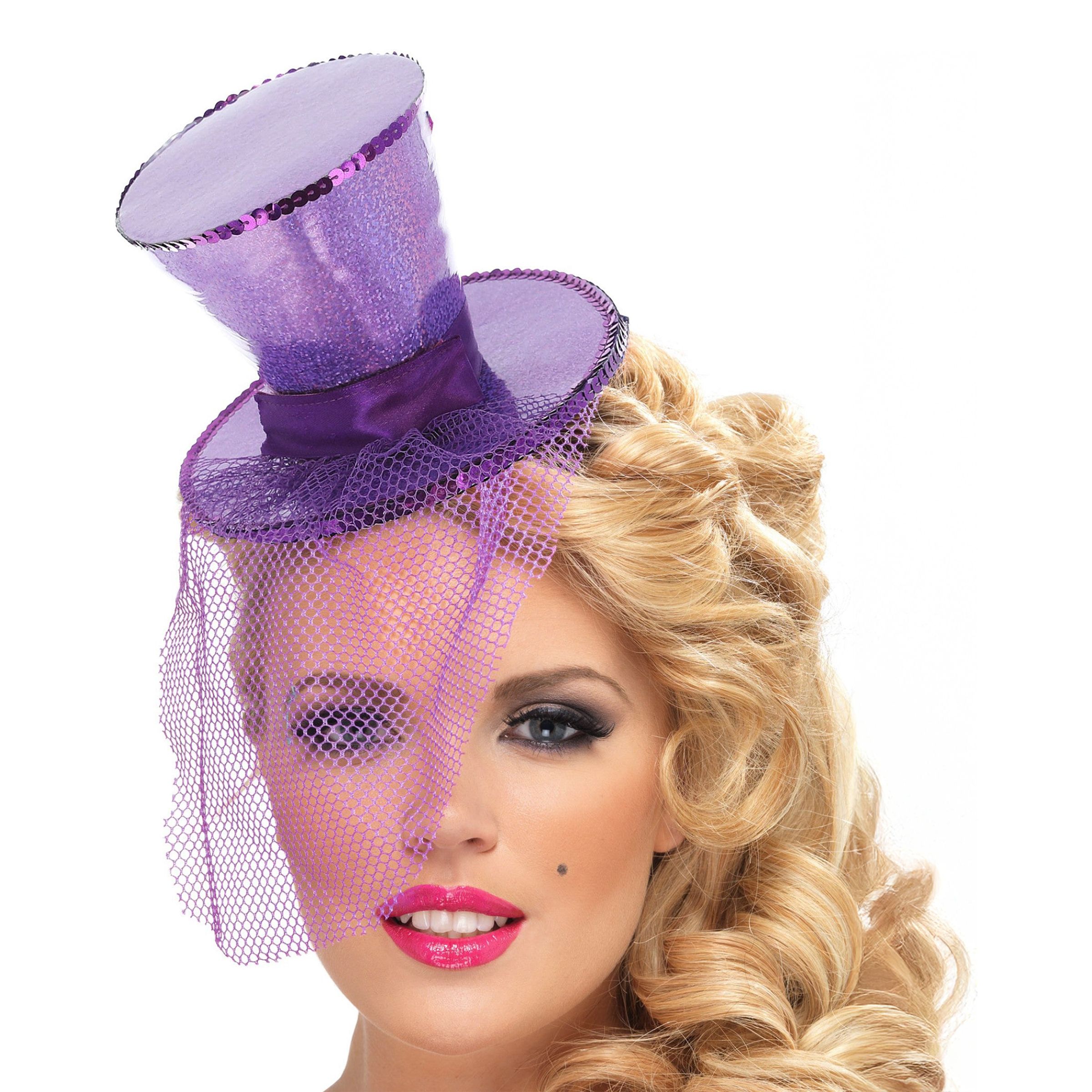 Bild föreställande produkten Glittrig Minihatt – Lila