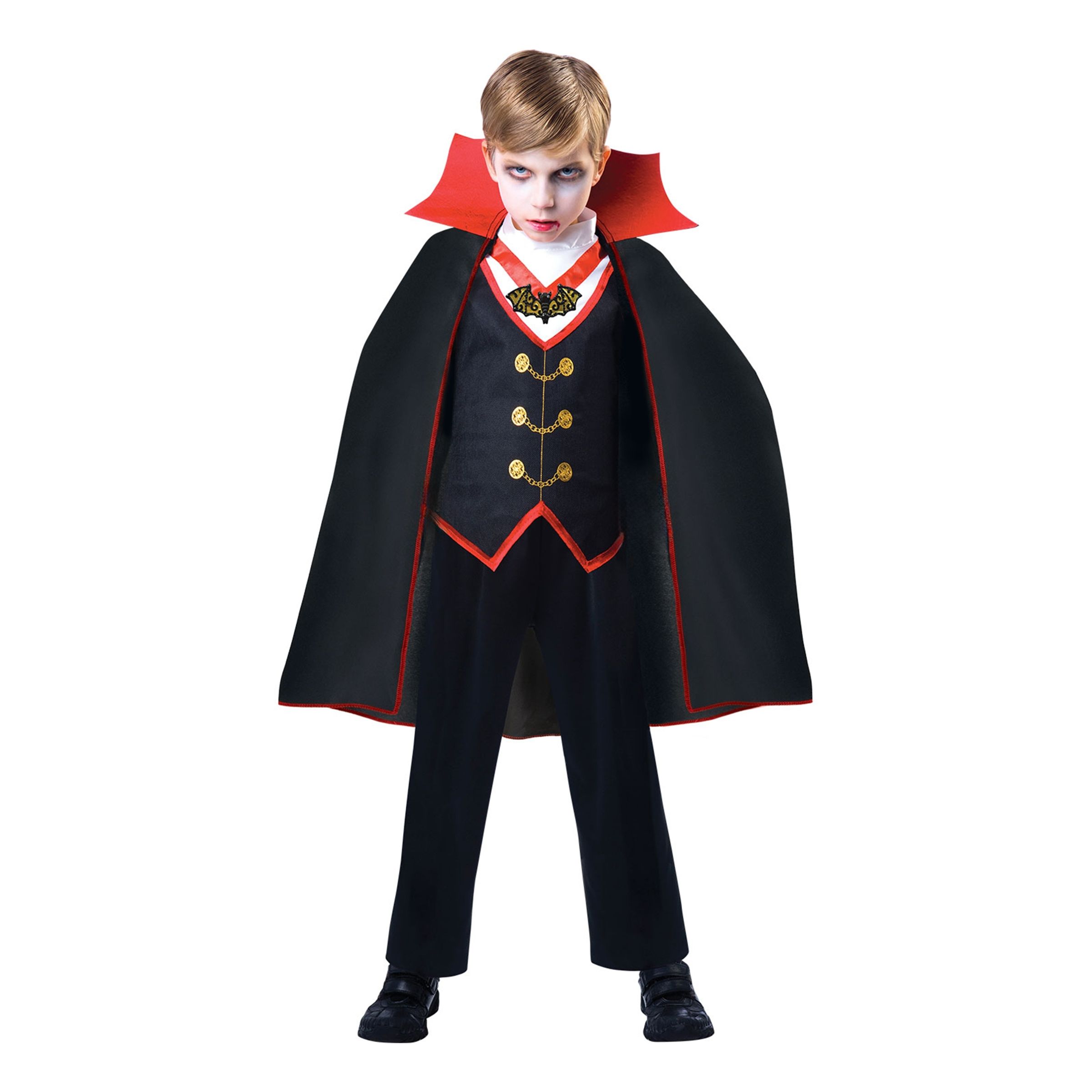 Bild föreställande produkten Greve Dracula Barn Maskeraddräkt – Large