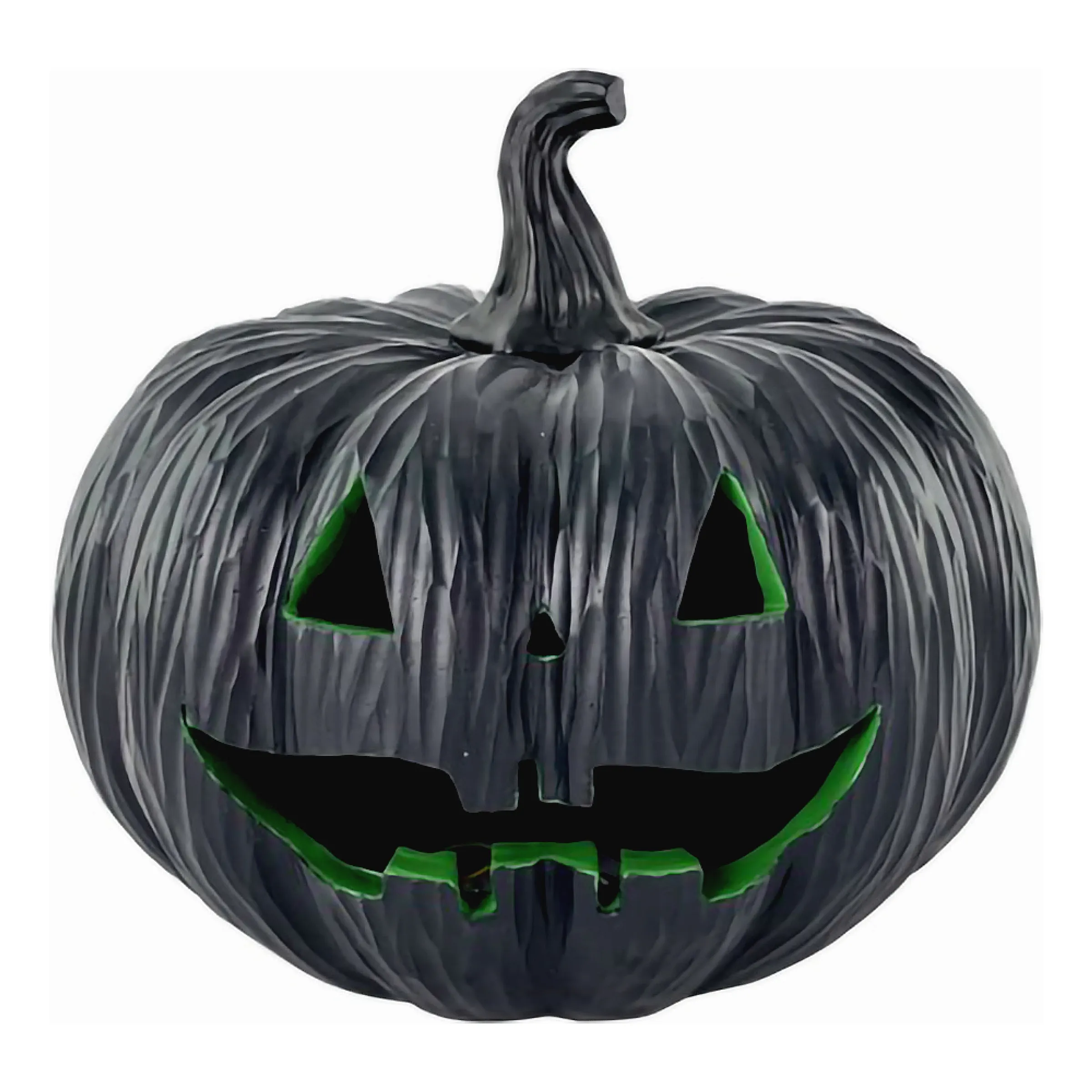 Bild föreställande produkten Halloween Pumpa med Ljus Svart/Grön