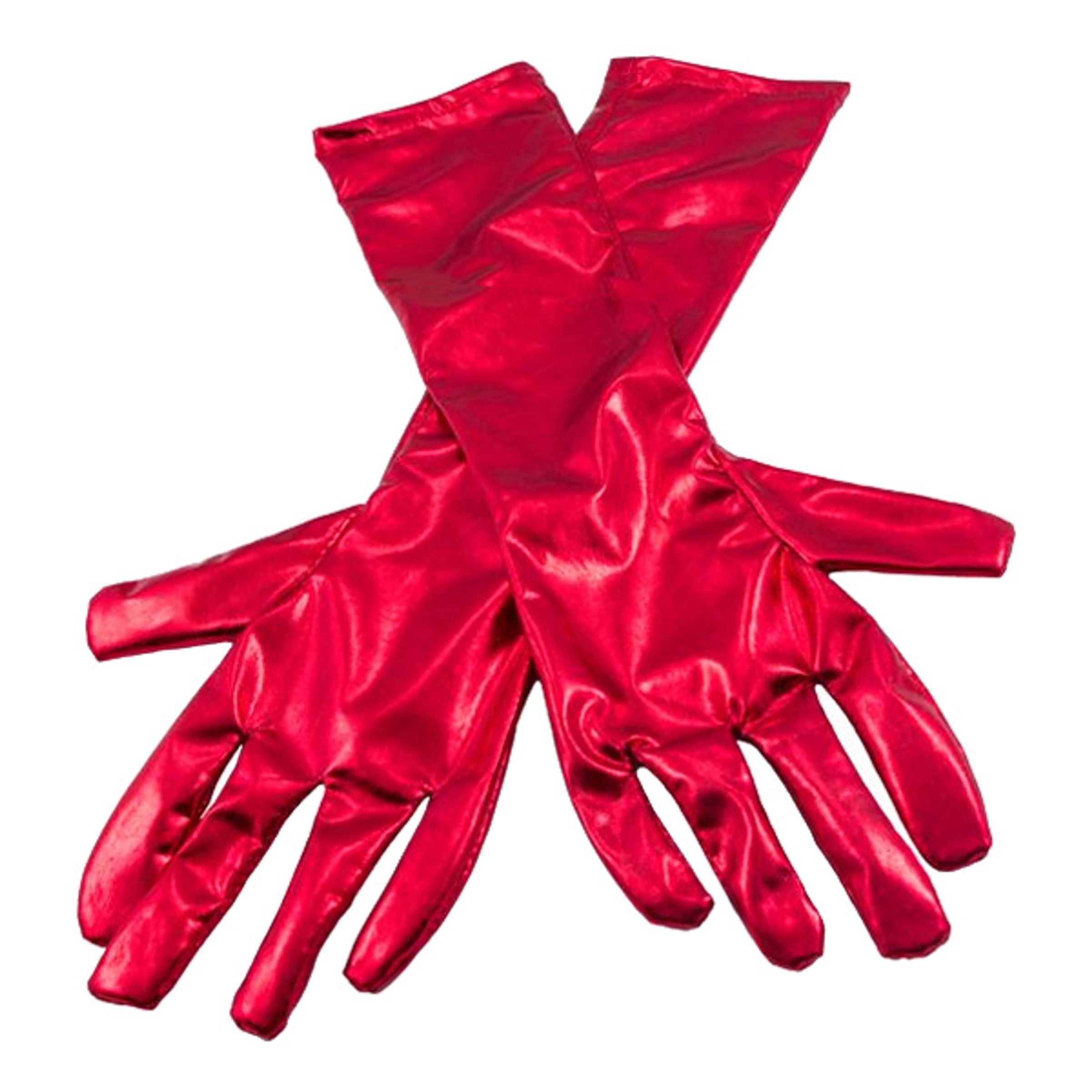 Bild föreställande produkten Långa Handskar Metallicröd – One size