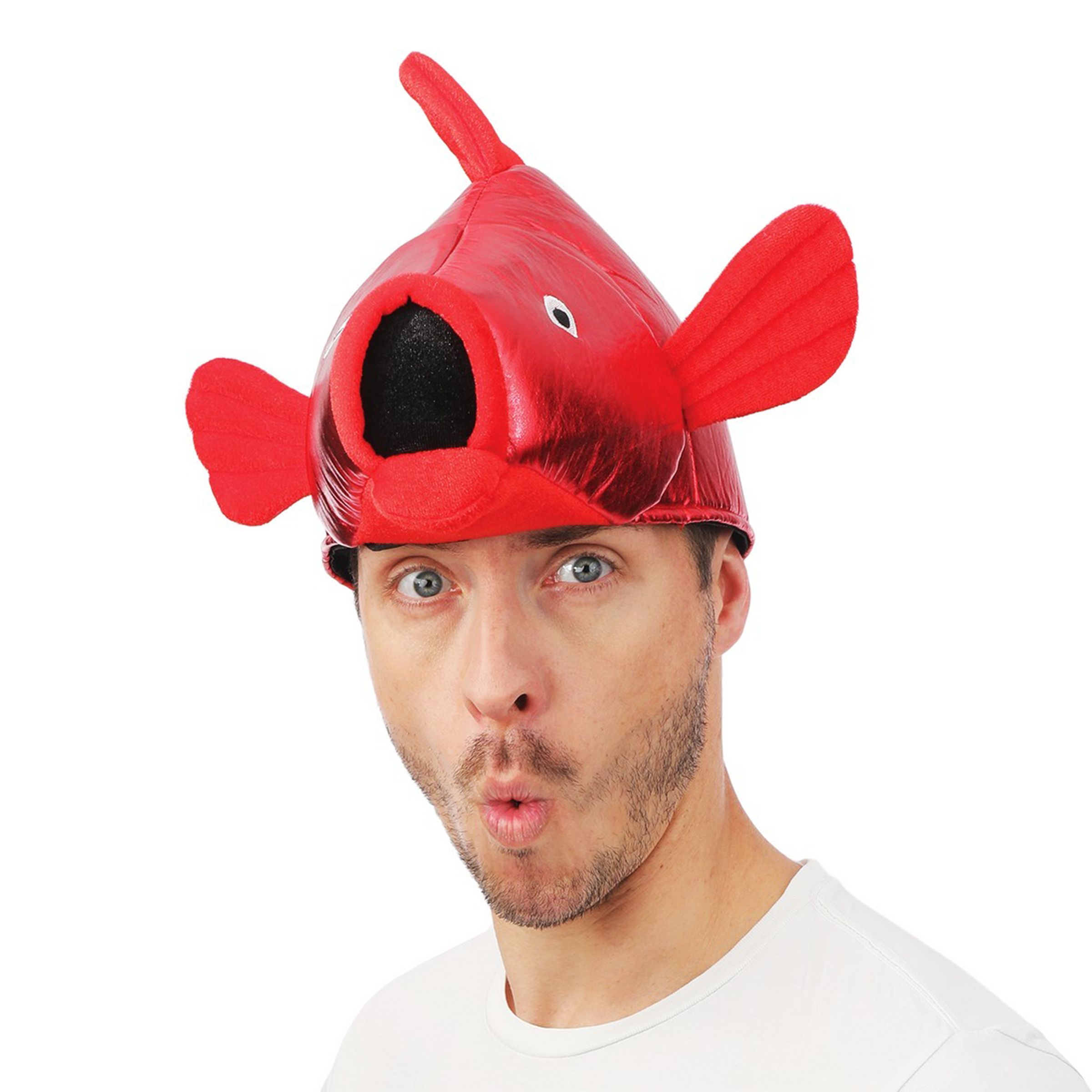 Bild föreställande produkten Hatt Fisk Röd – One size