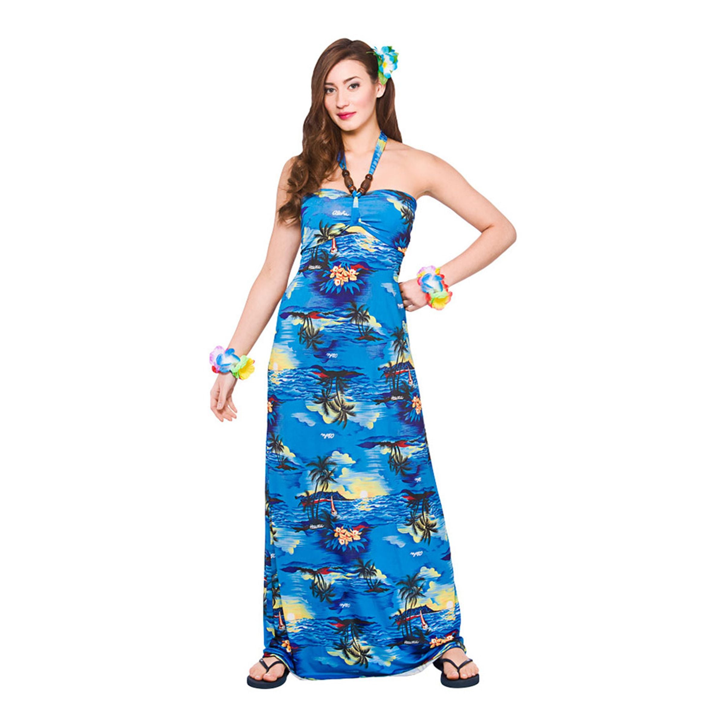 Bild föreställande produkten Hawaii Långklänning Maskeraddräkt – Small