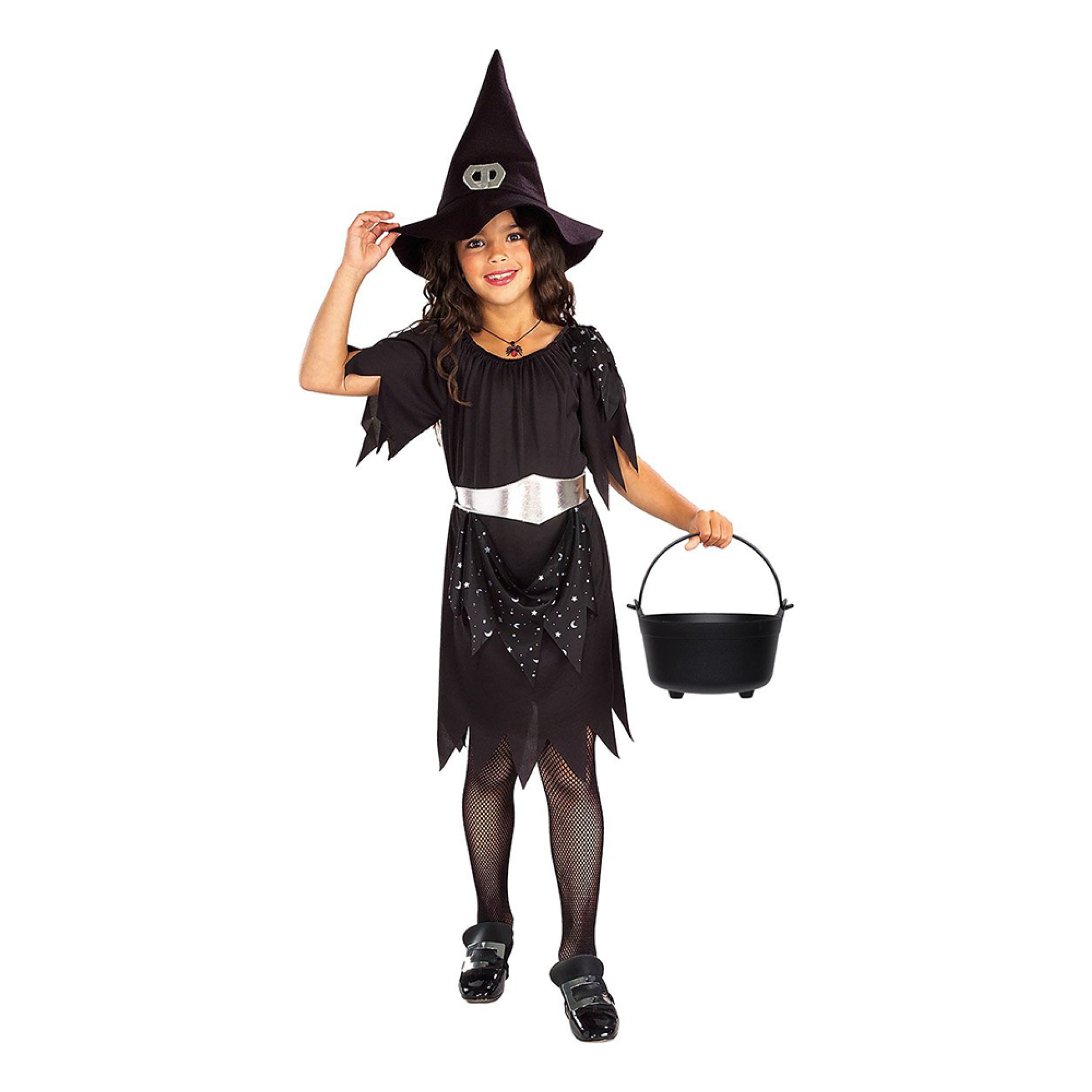Bild föreställande produkten Häxa Glitter Barn Maskeraddräkt – Large