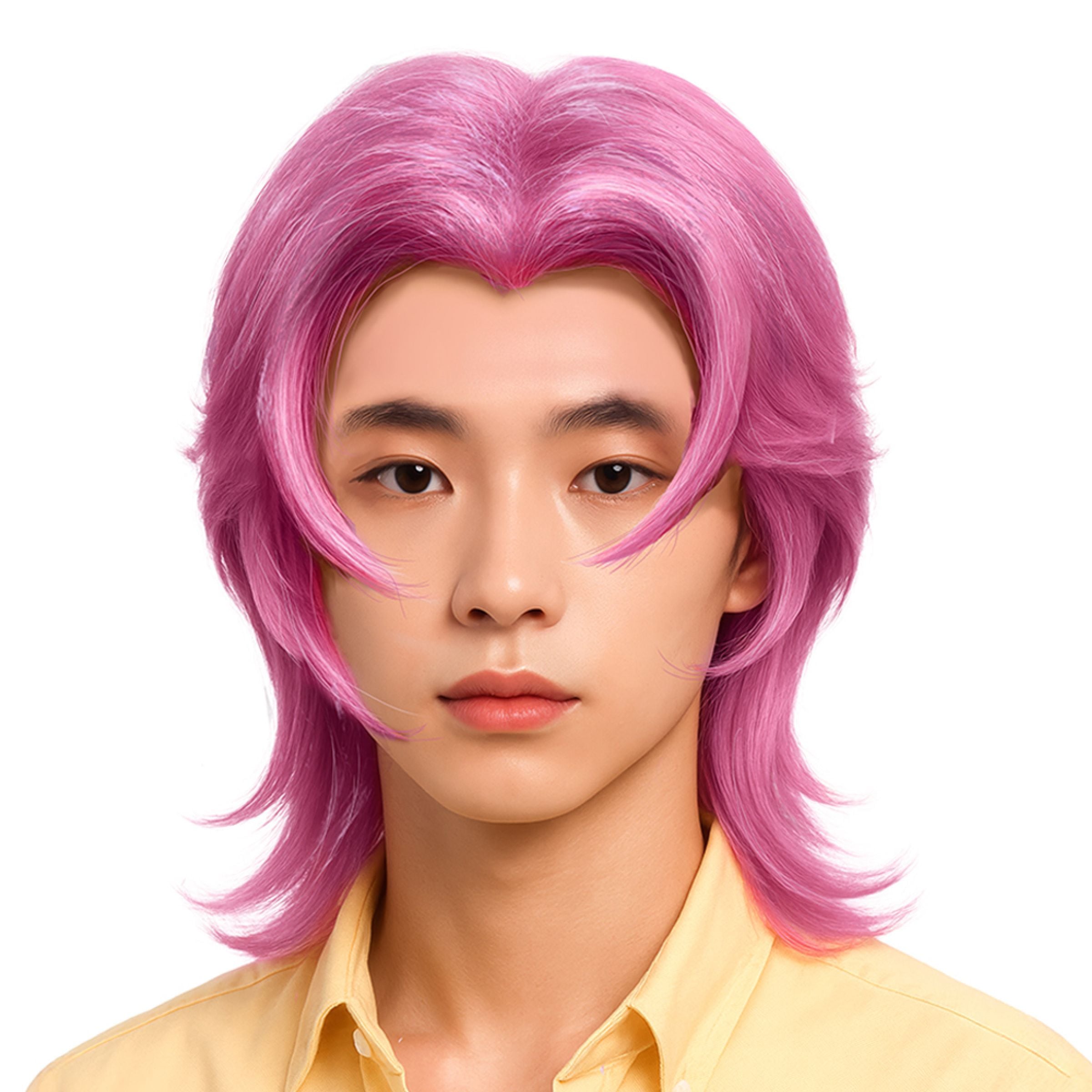 Bild föreställande produkten K-pop Rock Rosa Peruk