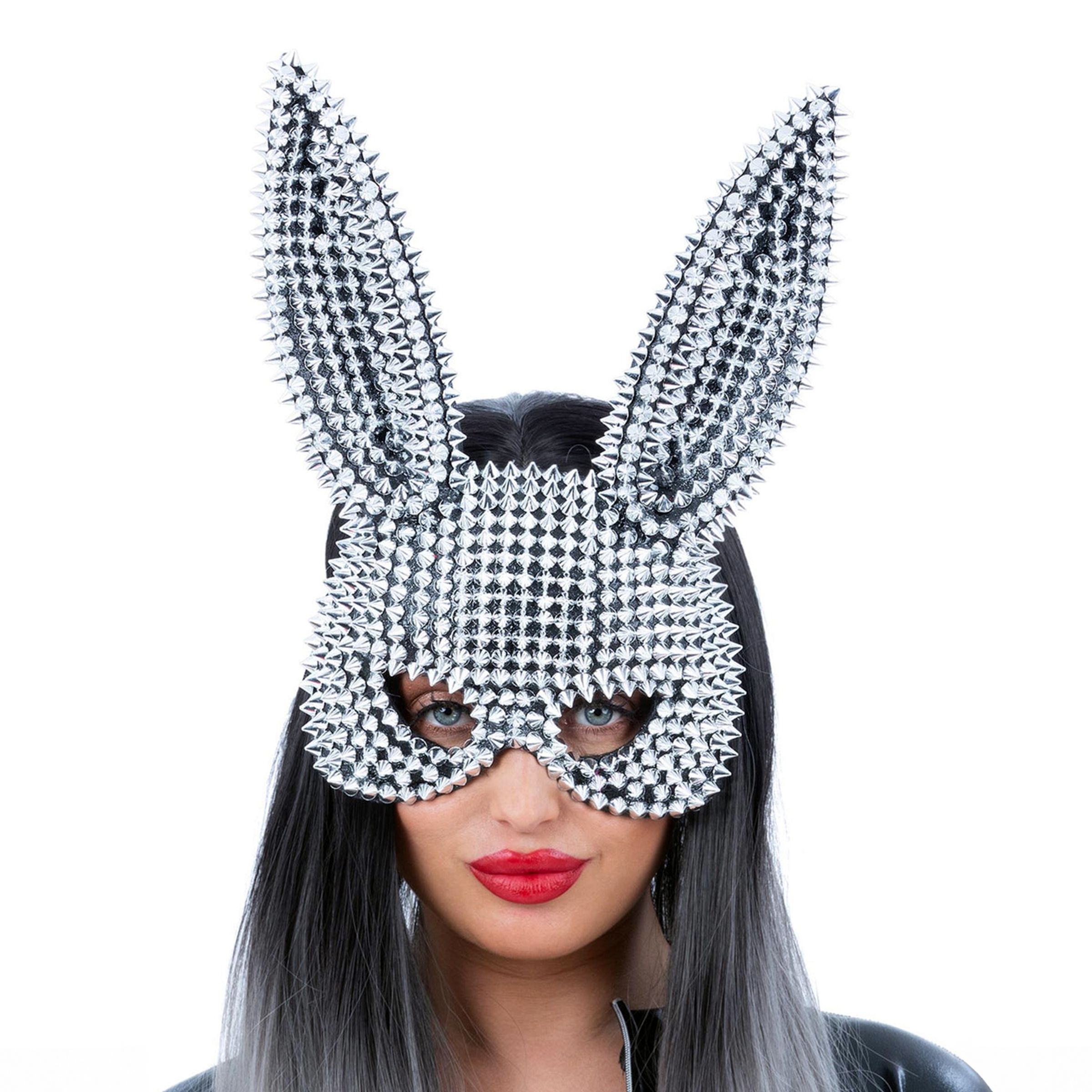 Bild föreställande produkten Kaninmask med Nitar – One size
