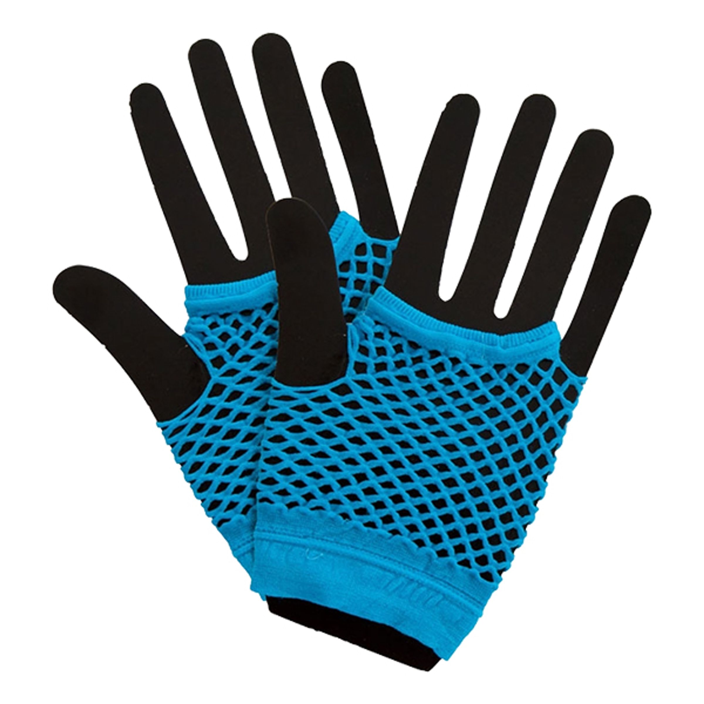 Bild föreställande produkten Korta Neon Näthandskar – Blå