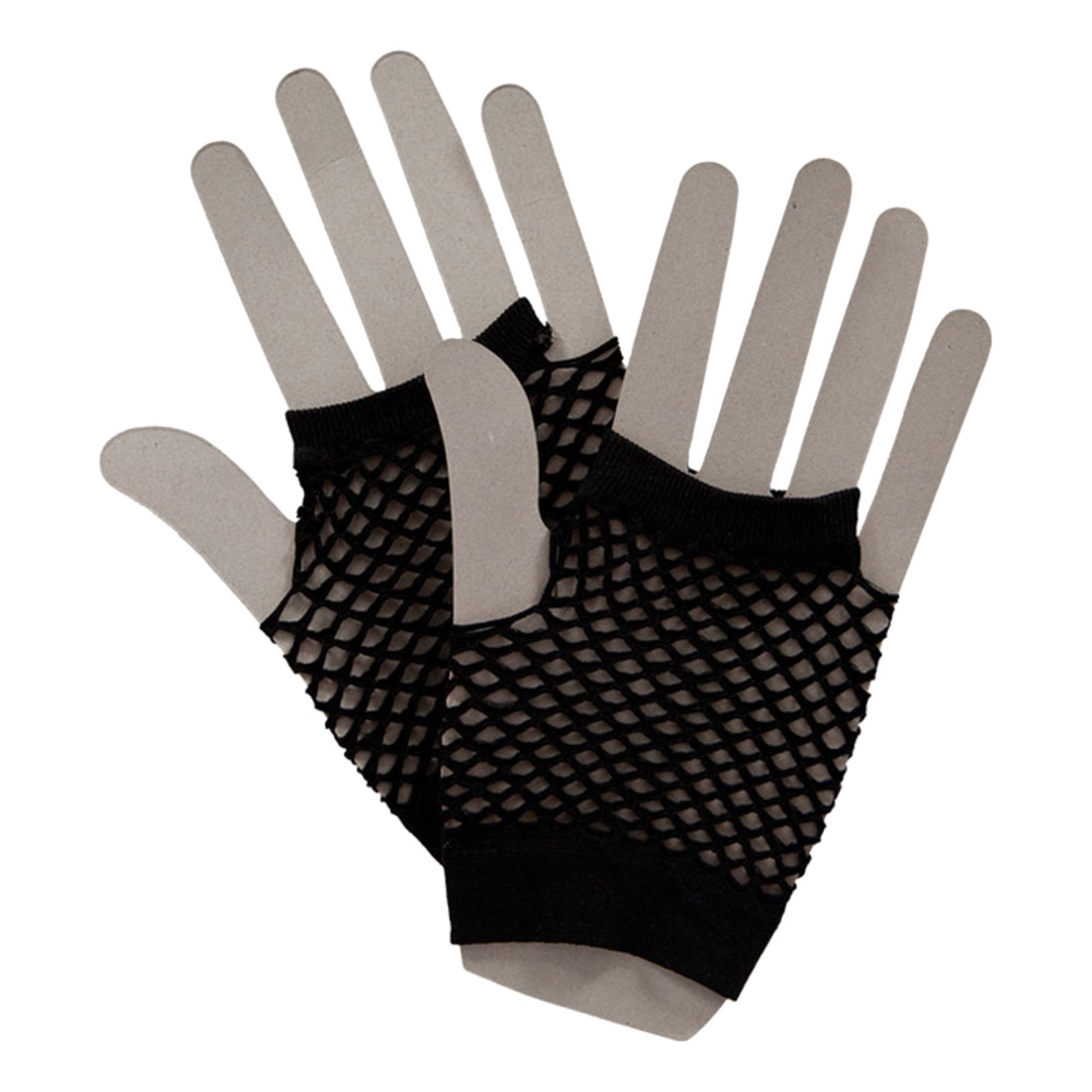 Bild föreställande produkten Korta Neon Näthandskar – Svart