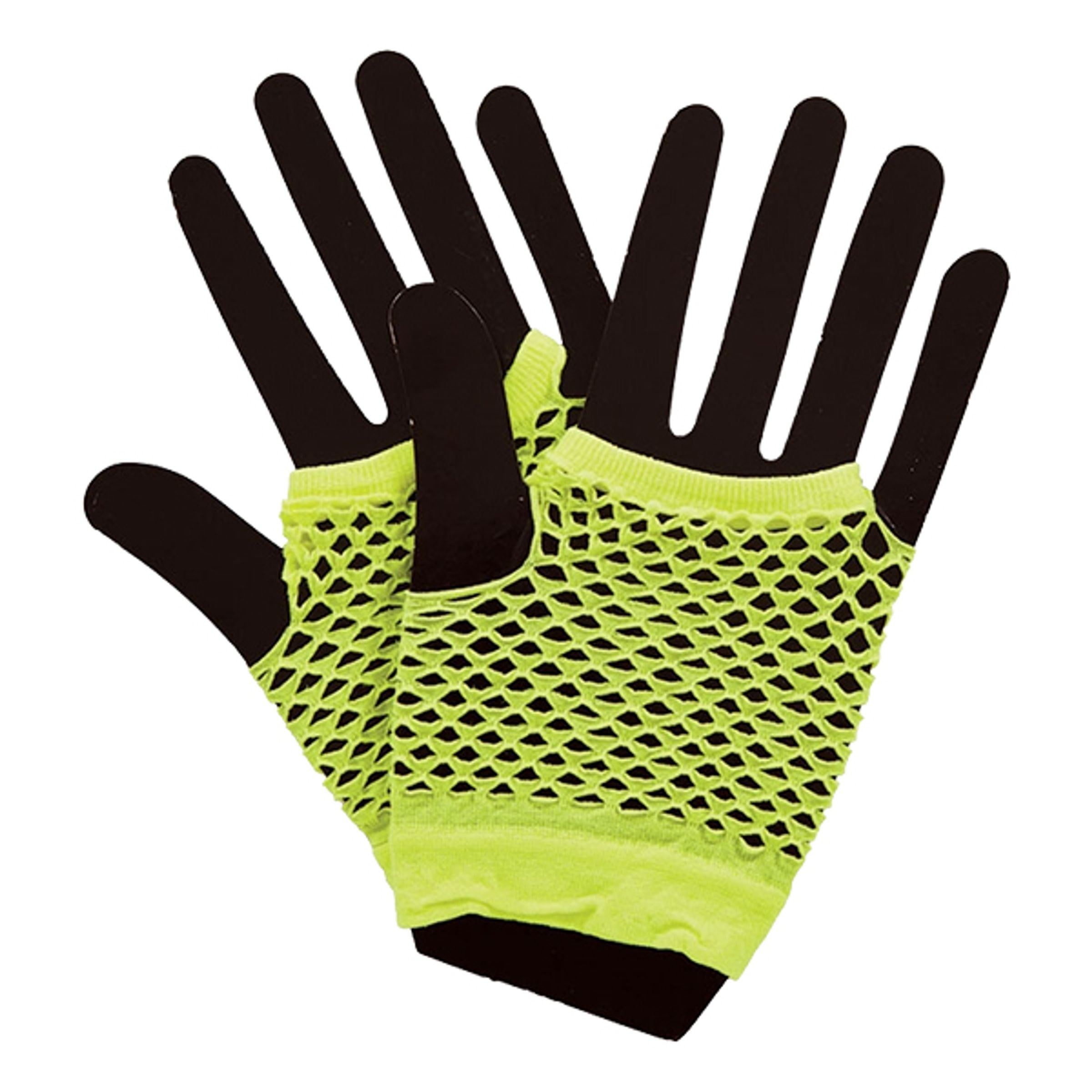 Bild föreställande produkten Korta Neon Näthandskar – Gul