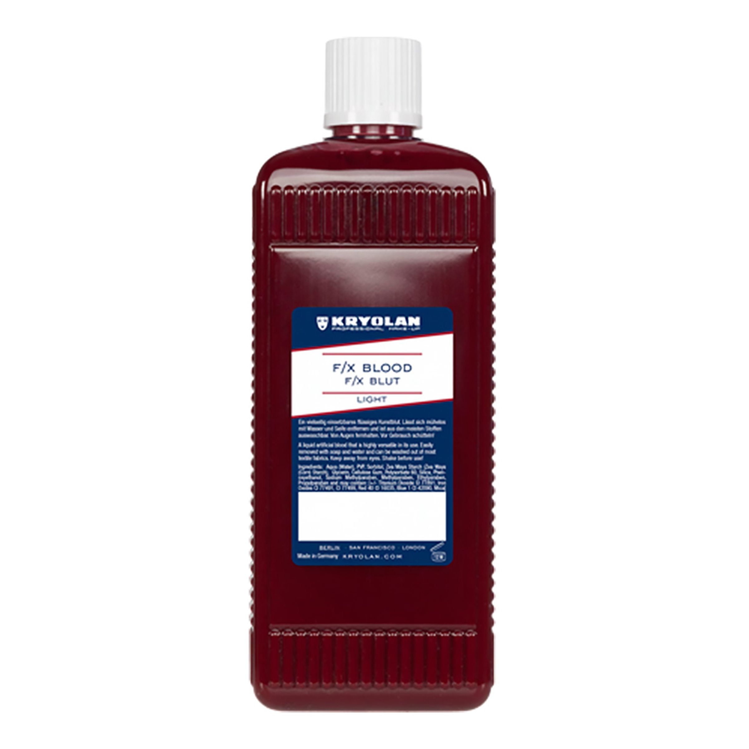 Bild föreställande produkten Kryolan F/X Blod – 500 ml Klarröd