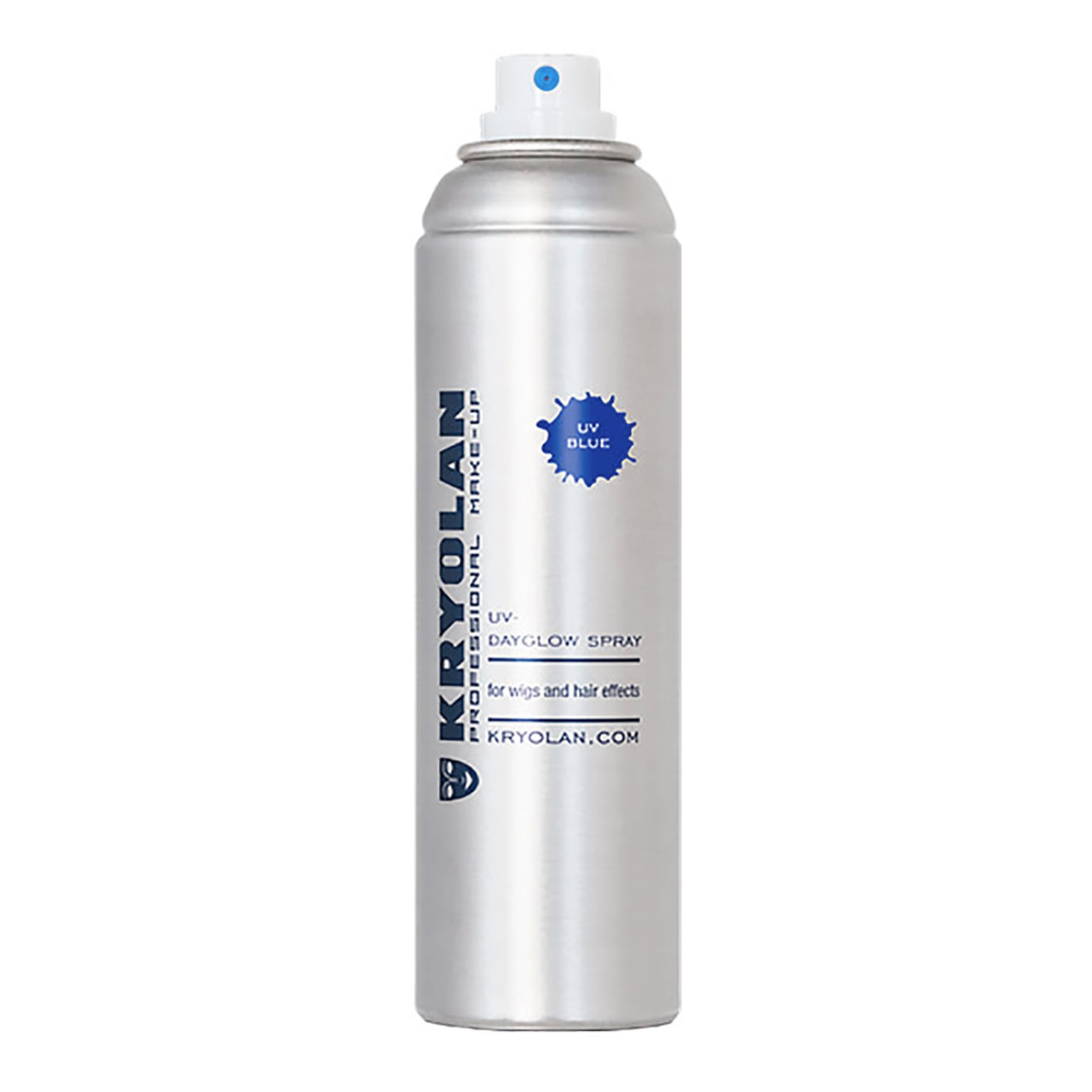 Bild föreställande produkten Kryolan UV Neon Hårspray – Blå