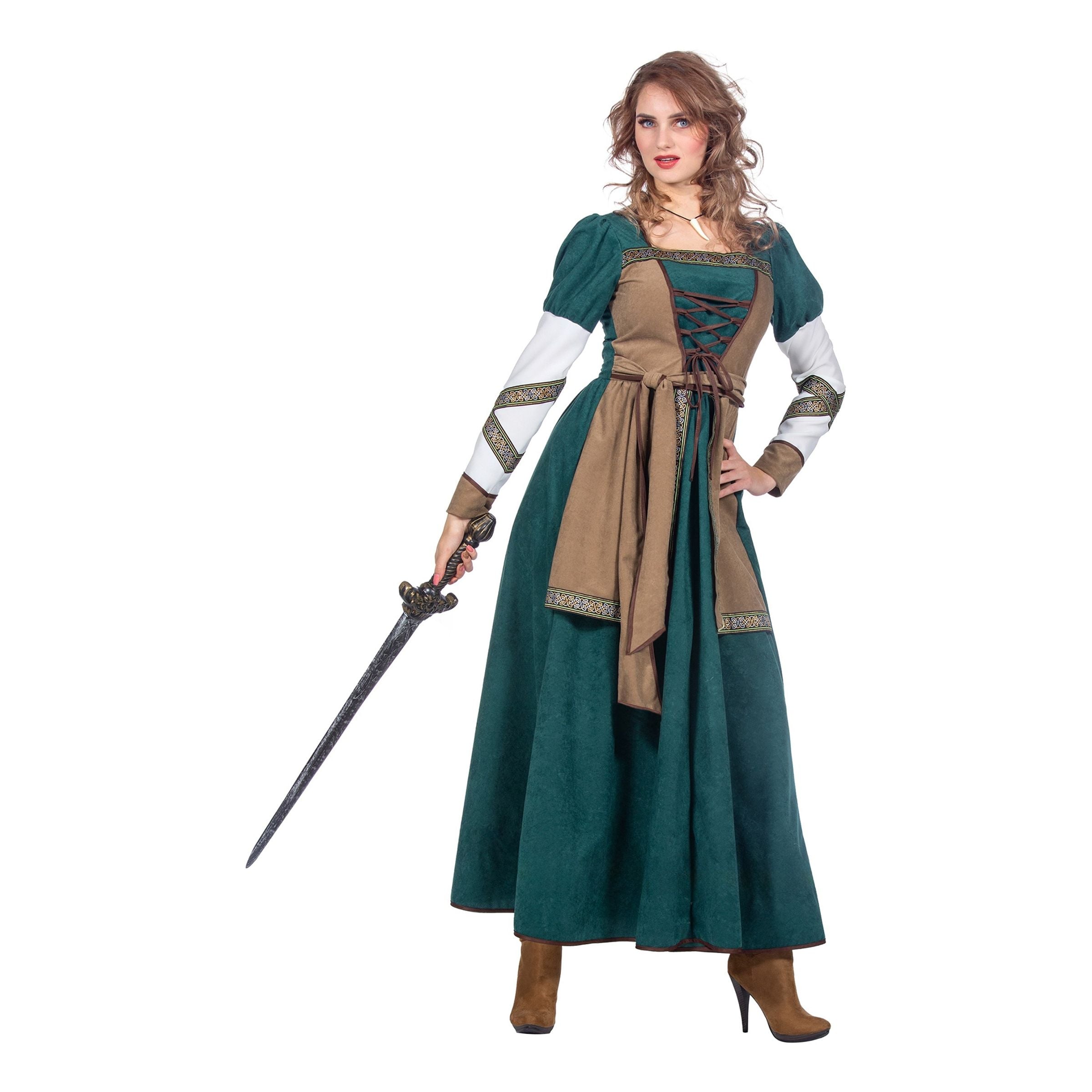 Bild föreställande produkten Kvinnlig Viking Krigare Maskeraddräkt – 56