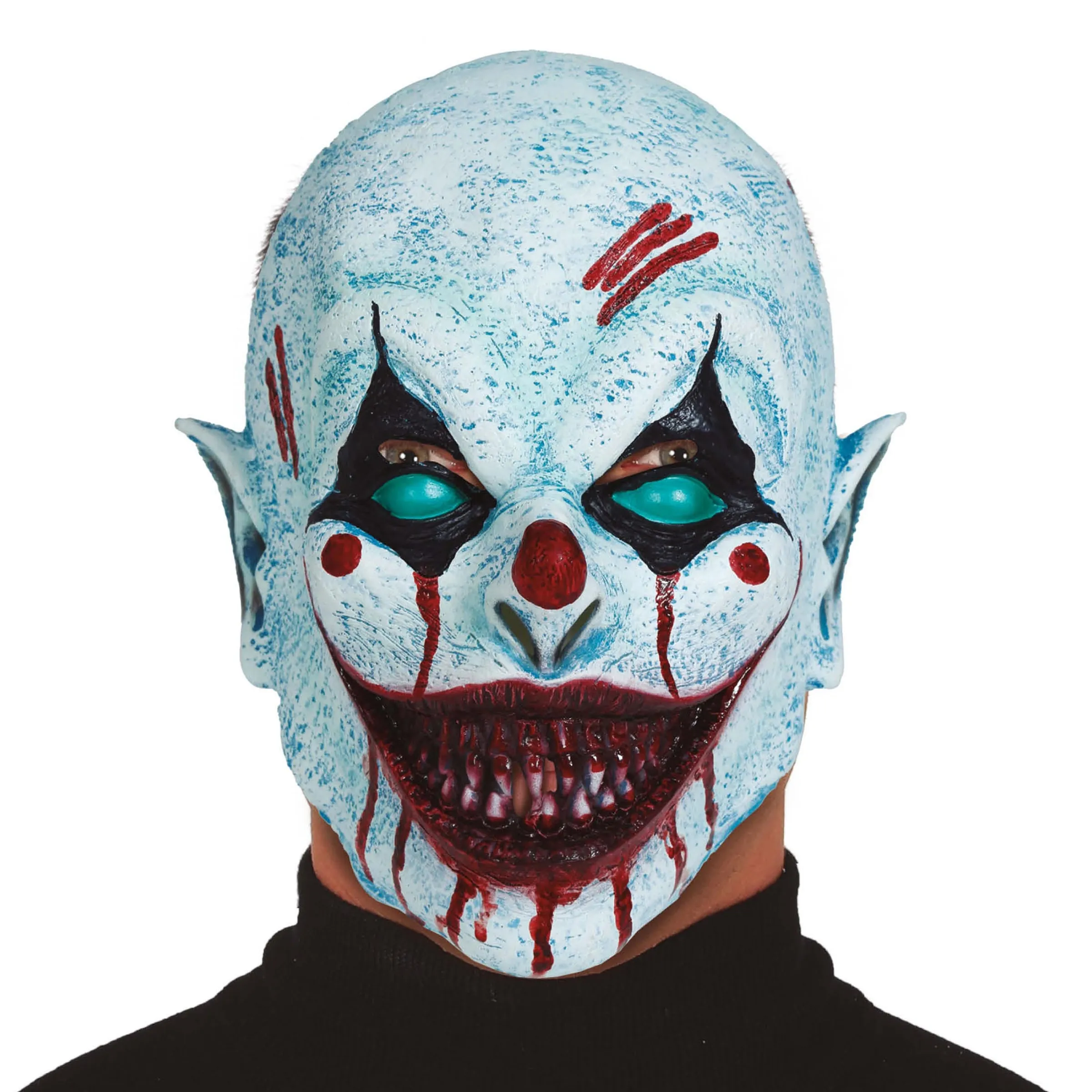 Bild föreställande produkten Läskig Clown Latexmask – One size