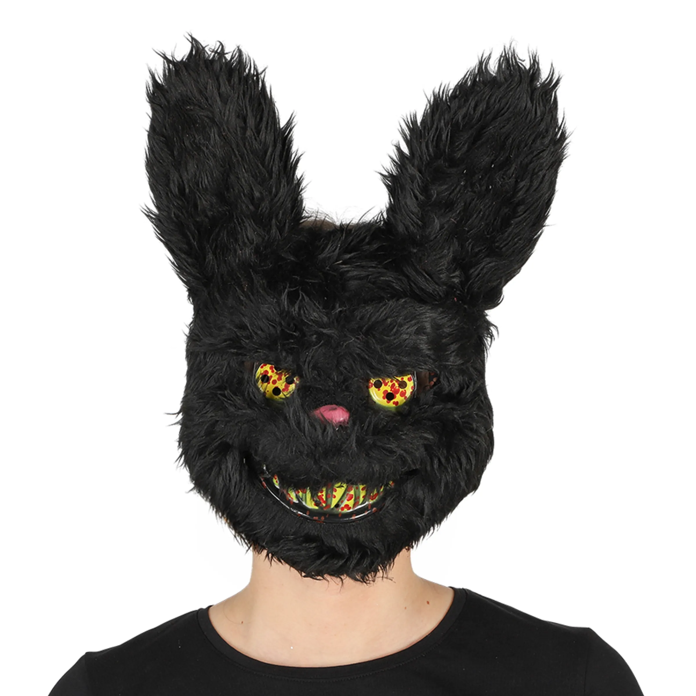 Bild föreställande produkten Läskig Kanin Mask Svart – One size