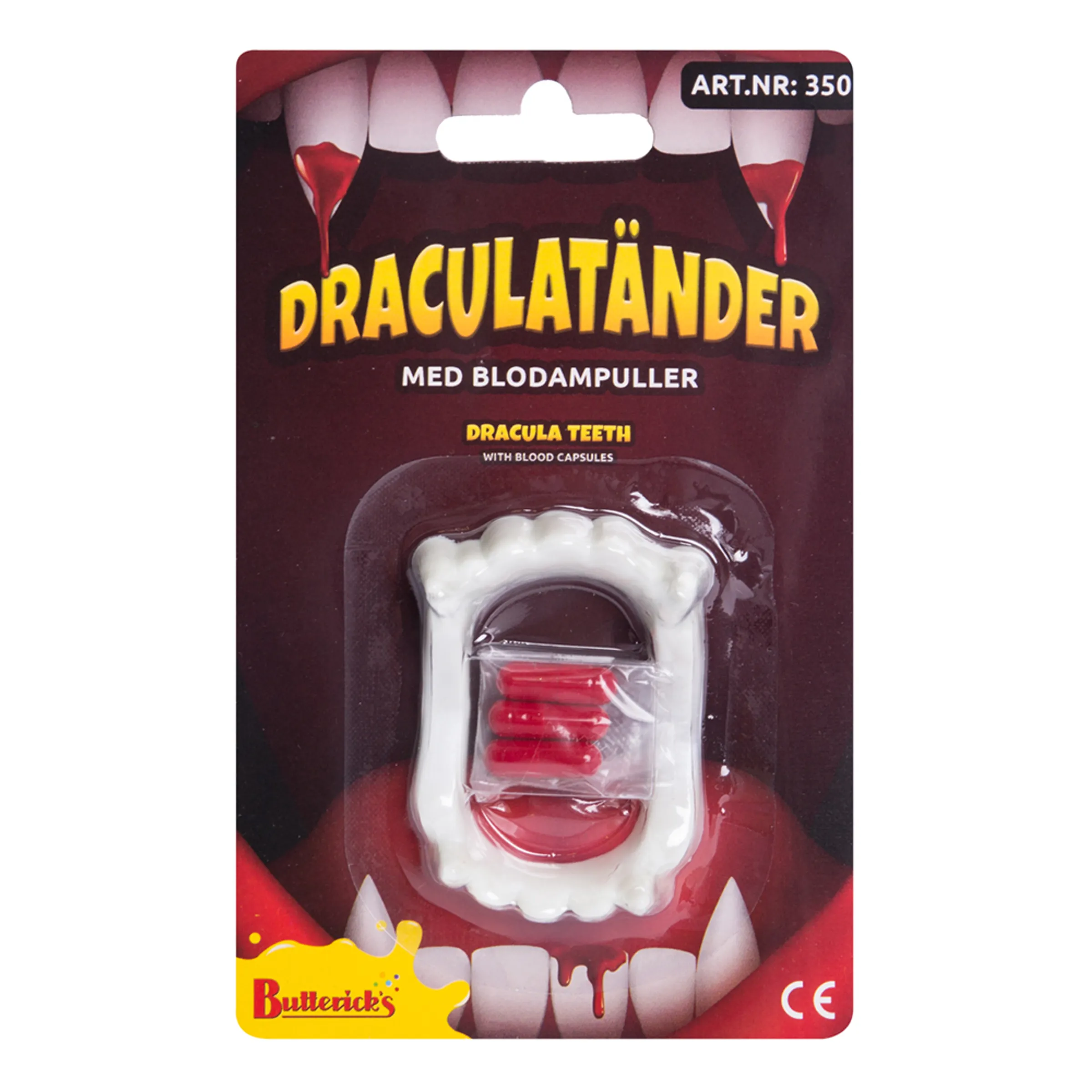 Bild föreställande produkten Löständer Dracula med Blodampuller