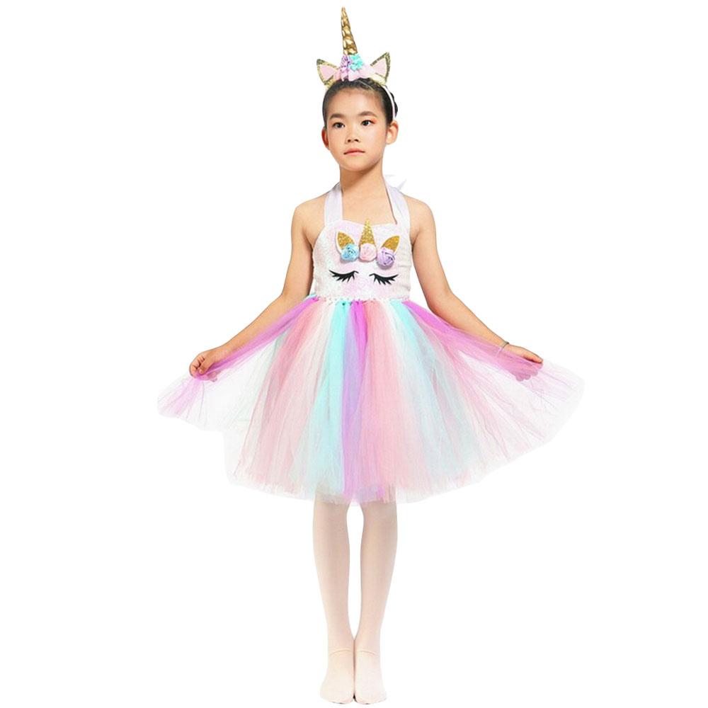 Bild föreställande produkten Lysande Enhörningsdräkt Barn 2-10 år