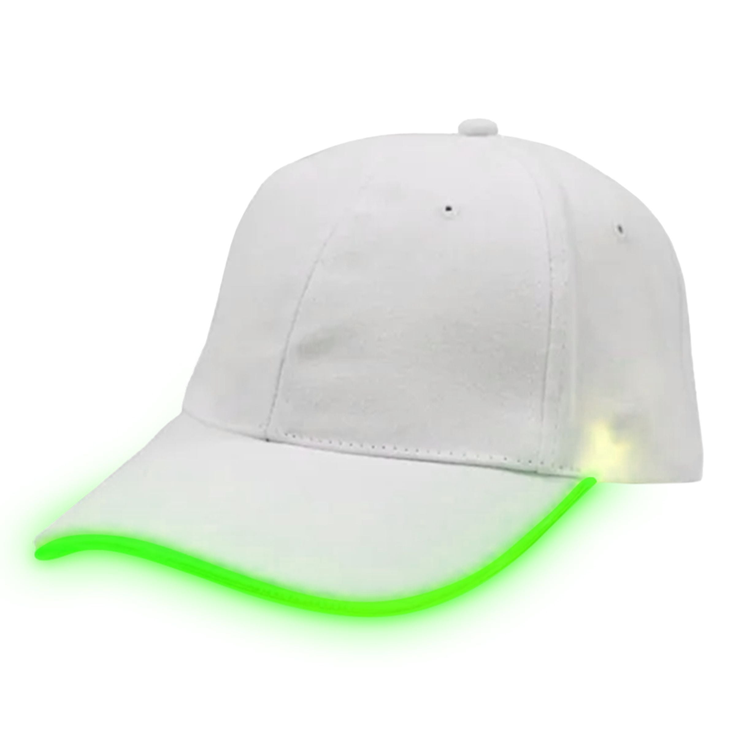 Bild föreställande produkten Lysande LED Keps Vit – One size