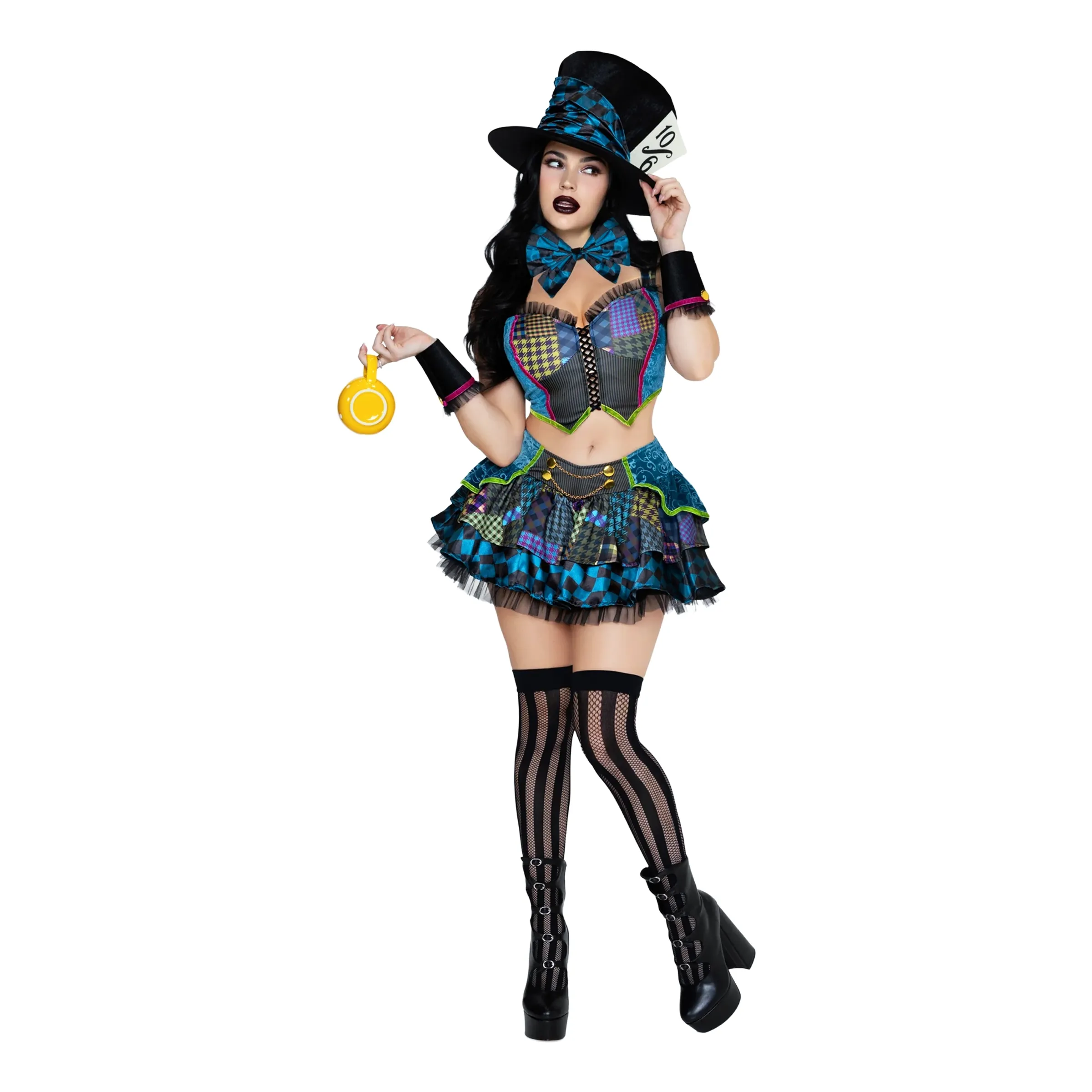 Bild föreställande produkten Mad Hatter Dam Deluxe Maskeraddräkt – X-Small