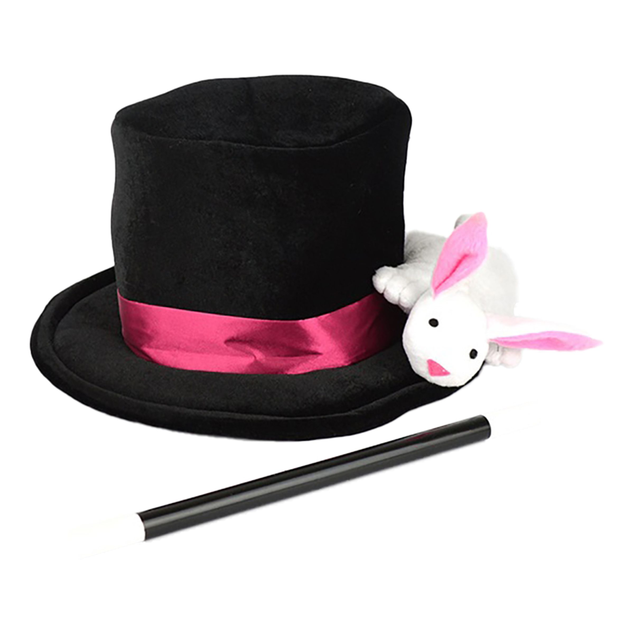 Bild föreställande produkten Magihatt med Kanin & Trollstav Barn – One size