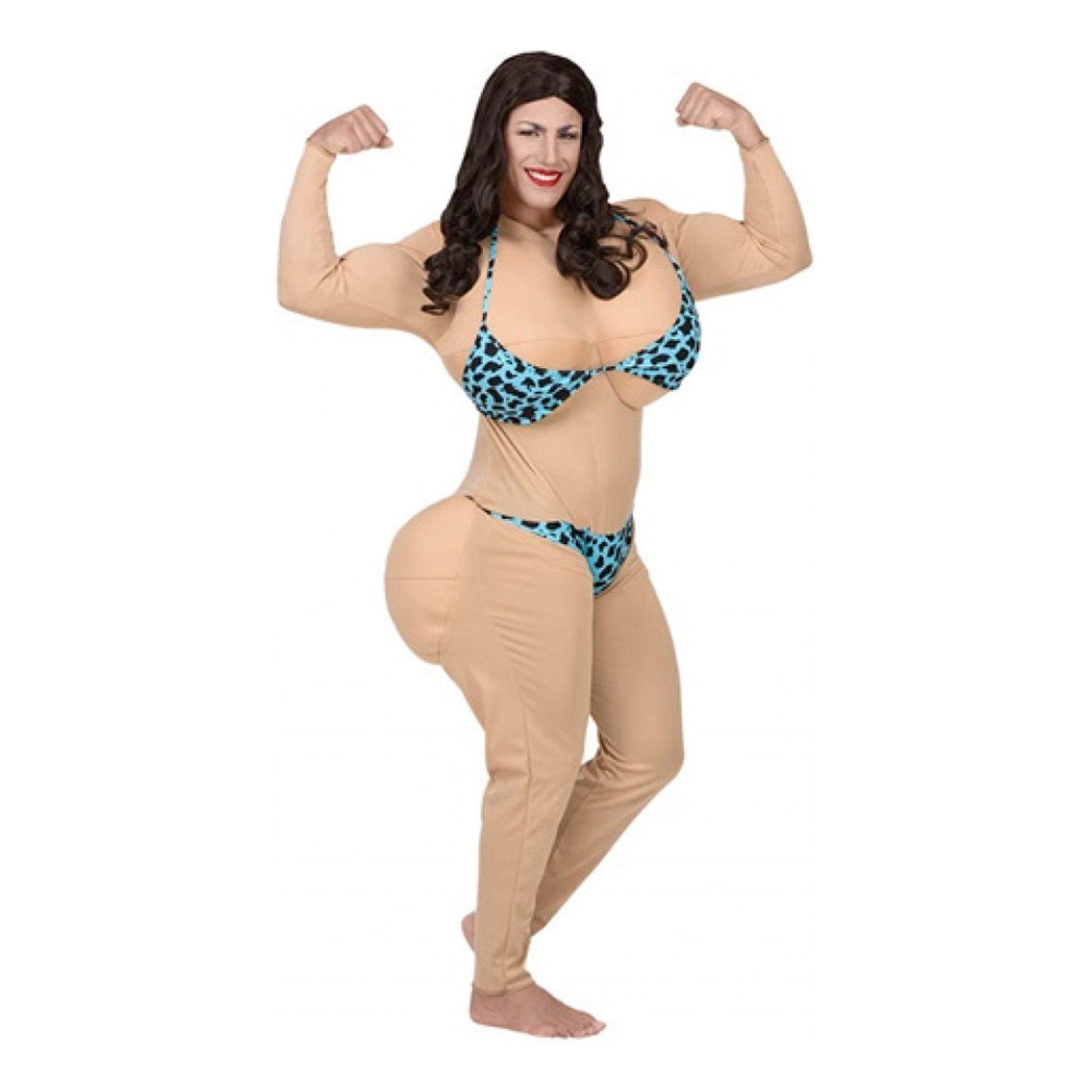 Bild föreställande produkten Bodybuilder Dragqueen Maskeraddräkt – Medium/Large