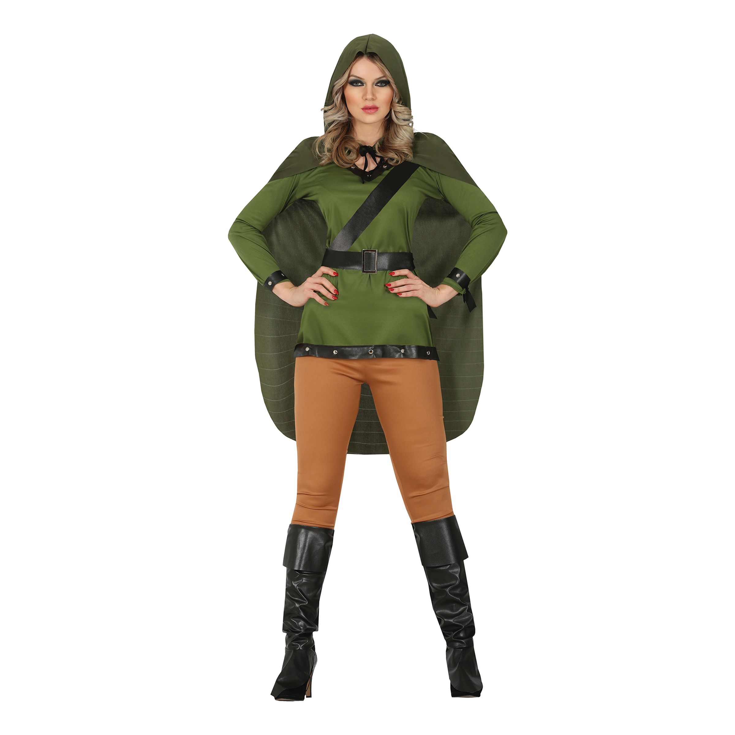 Bild föreställande produkten Medeltida Bågskytt Dam Maskeraddräkt – Large