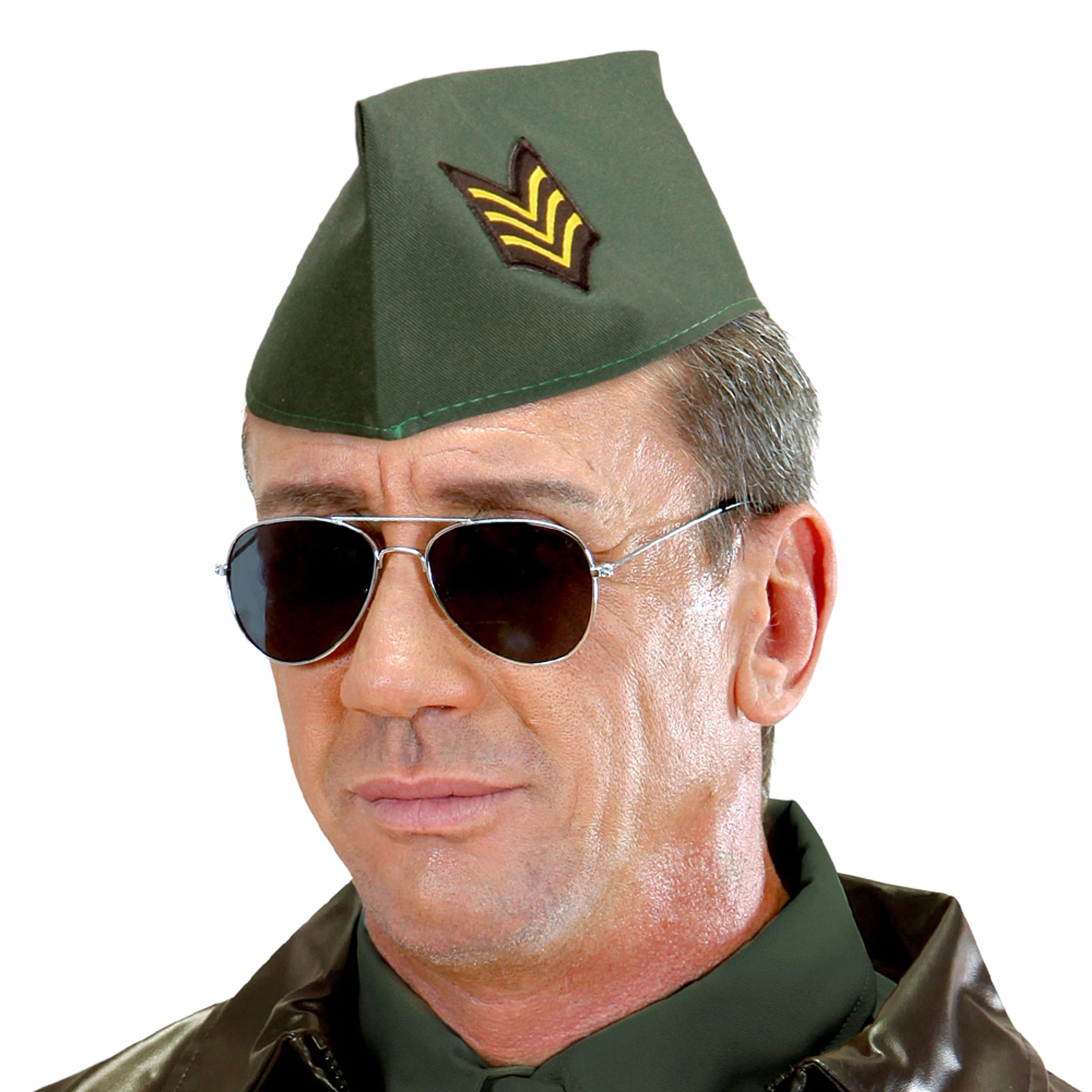 Bild föreställande produkten Militärhatt Grön – One size