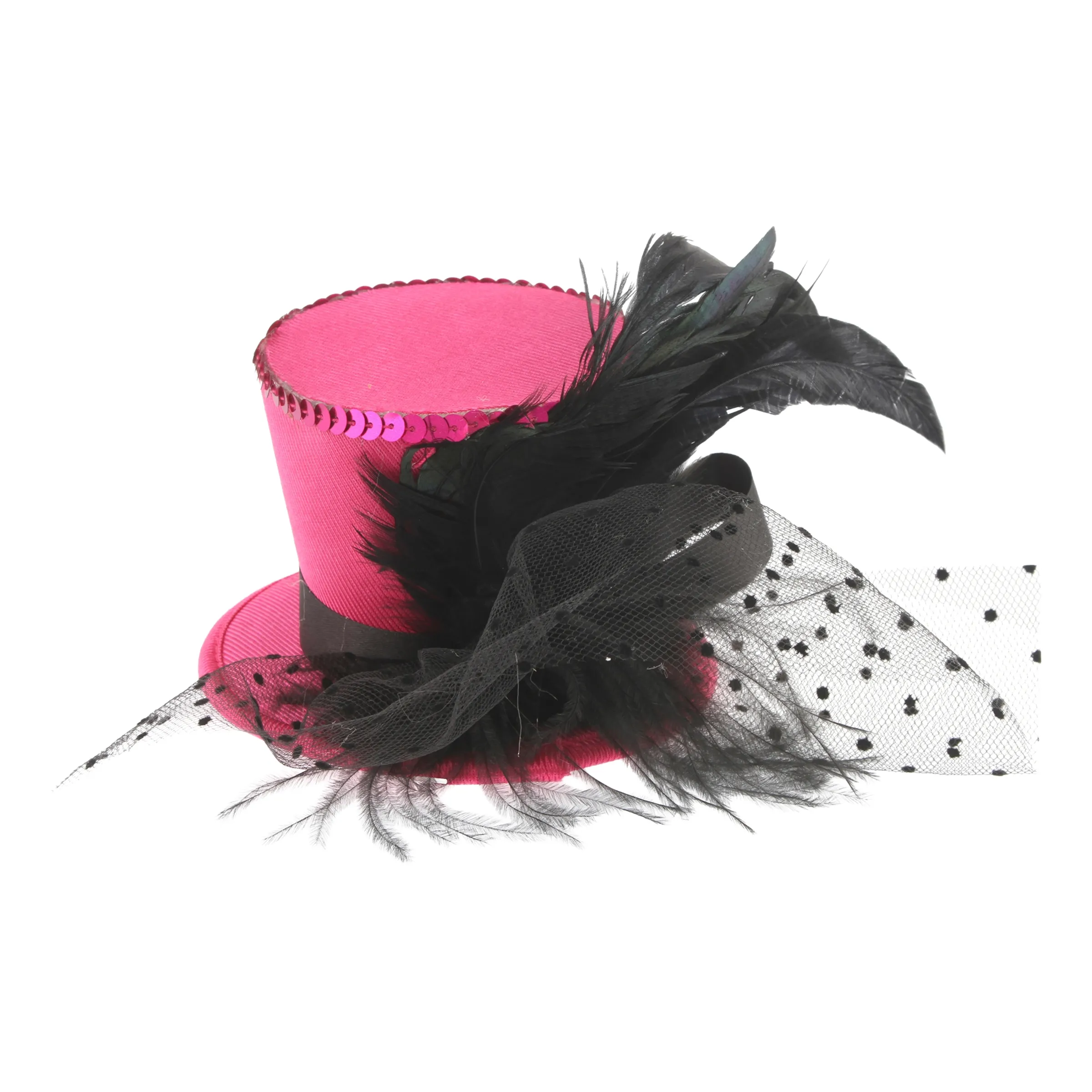 Bild föreställande produkten Minihatt med Clips Rosa