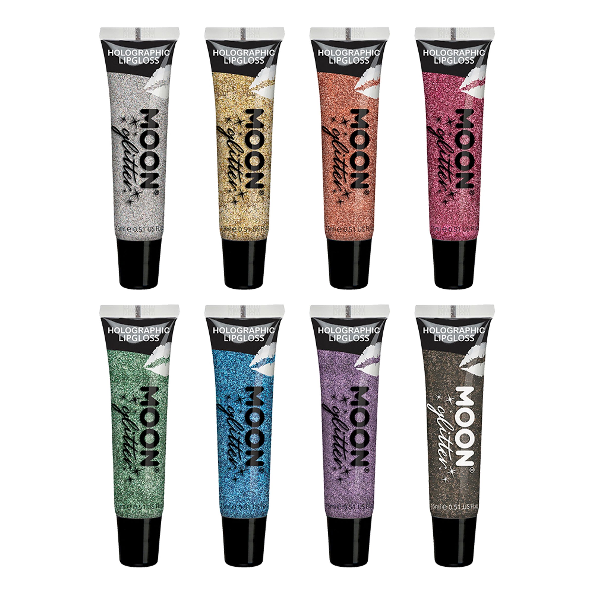 Bild föreställande produkten Moon Creations Holographic Glitter Lipgloss – Lila