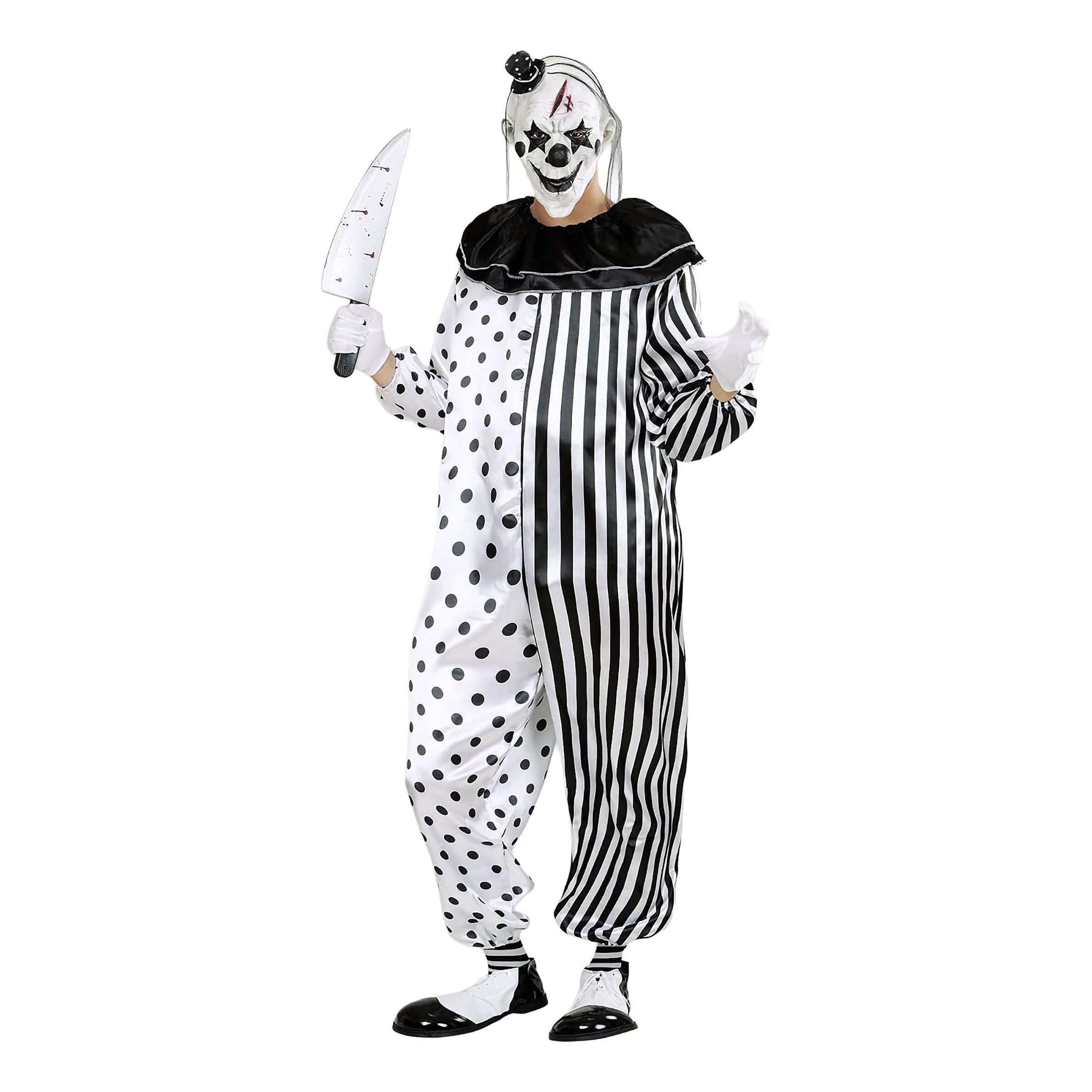 Bild föreställande produkten Mördar Pierrot Maskeraddräkt – Small