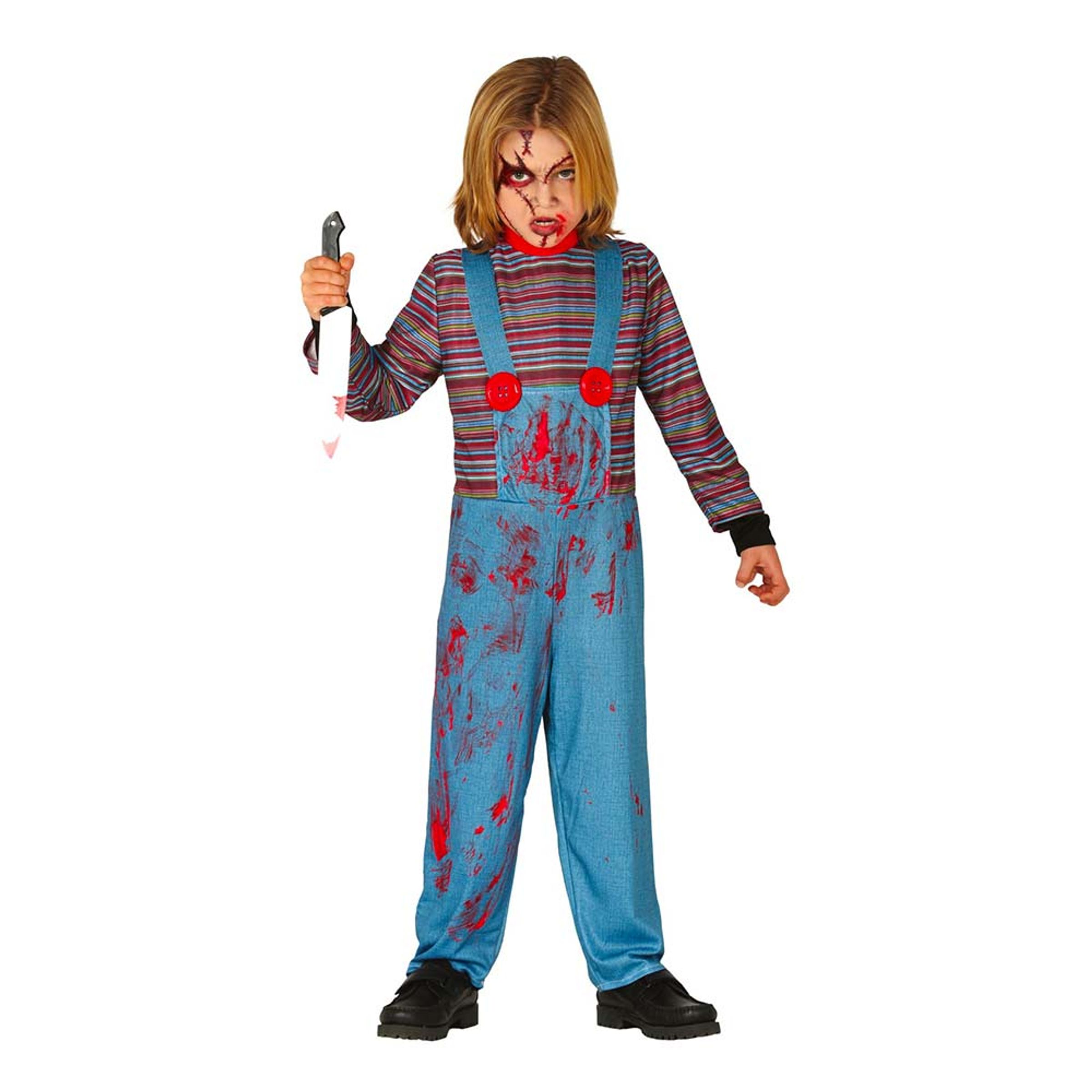 Bild föreställande produkten Mördardocka Barn Maskeraddräkt – Small