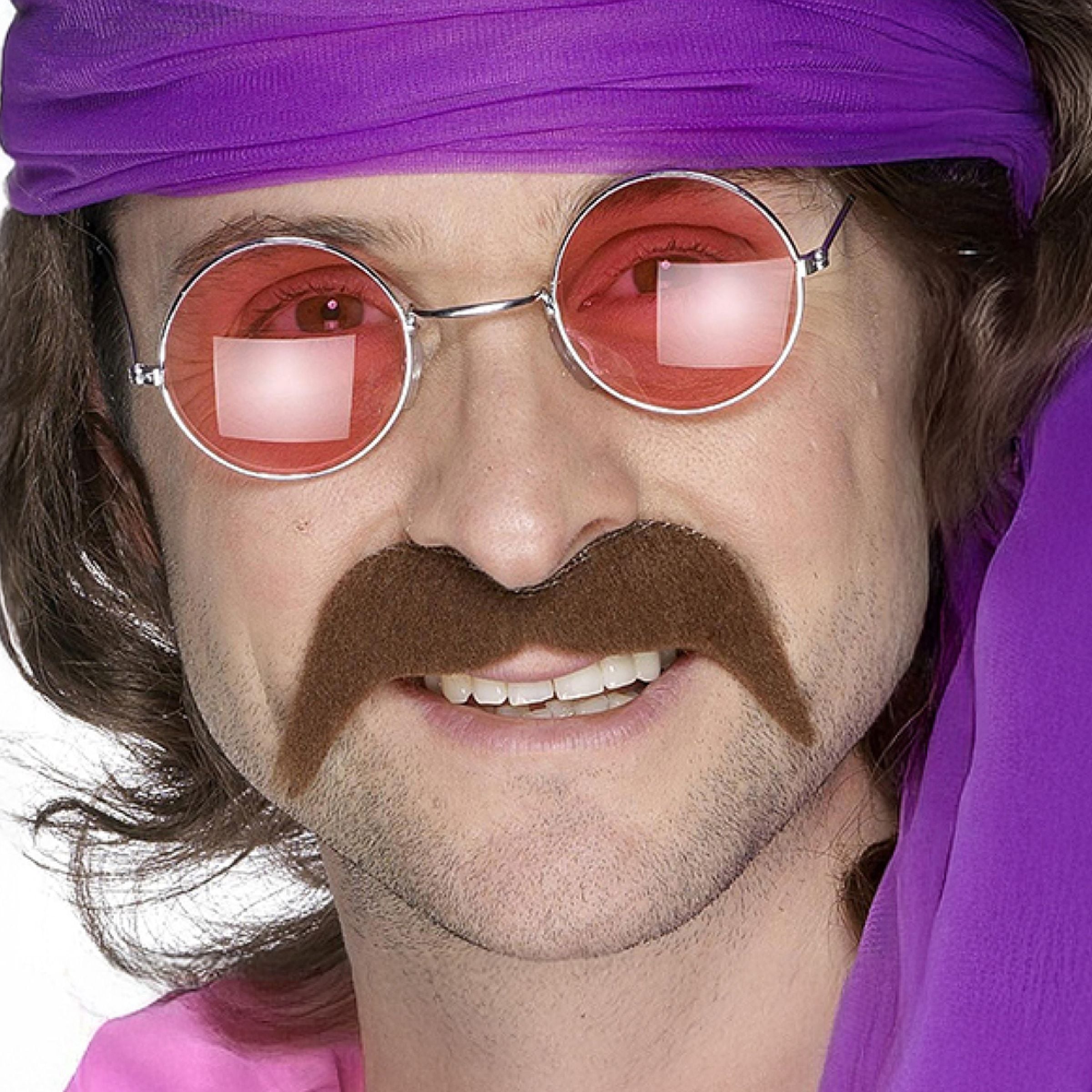 Bild föreställande produkten Mustasch Hippie Brun