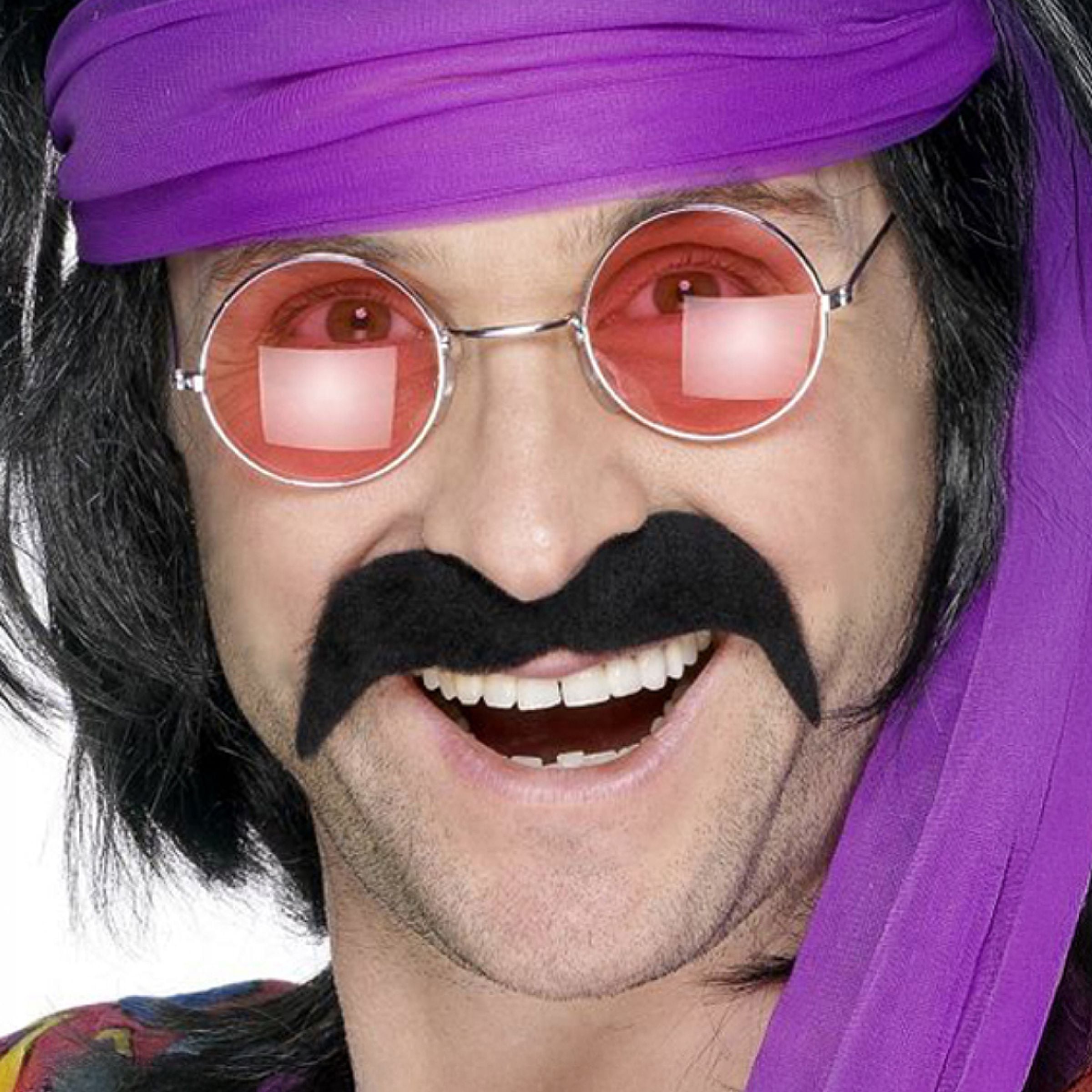 Bild föreställande produkten Mustasch Hippie Svart