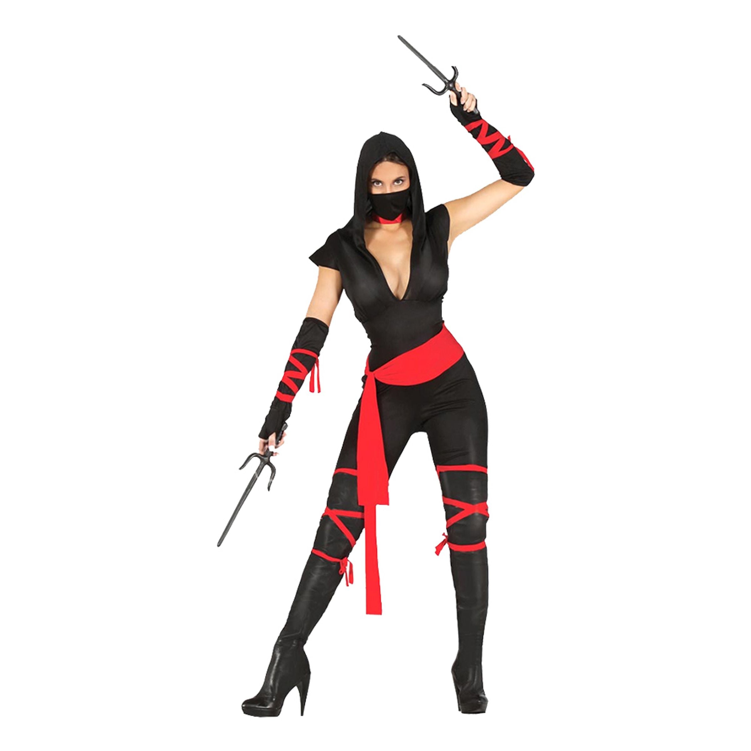 Bild föreställande produkten Ninjatjej Budget Maskeraddräkt – Small