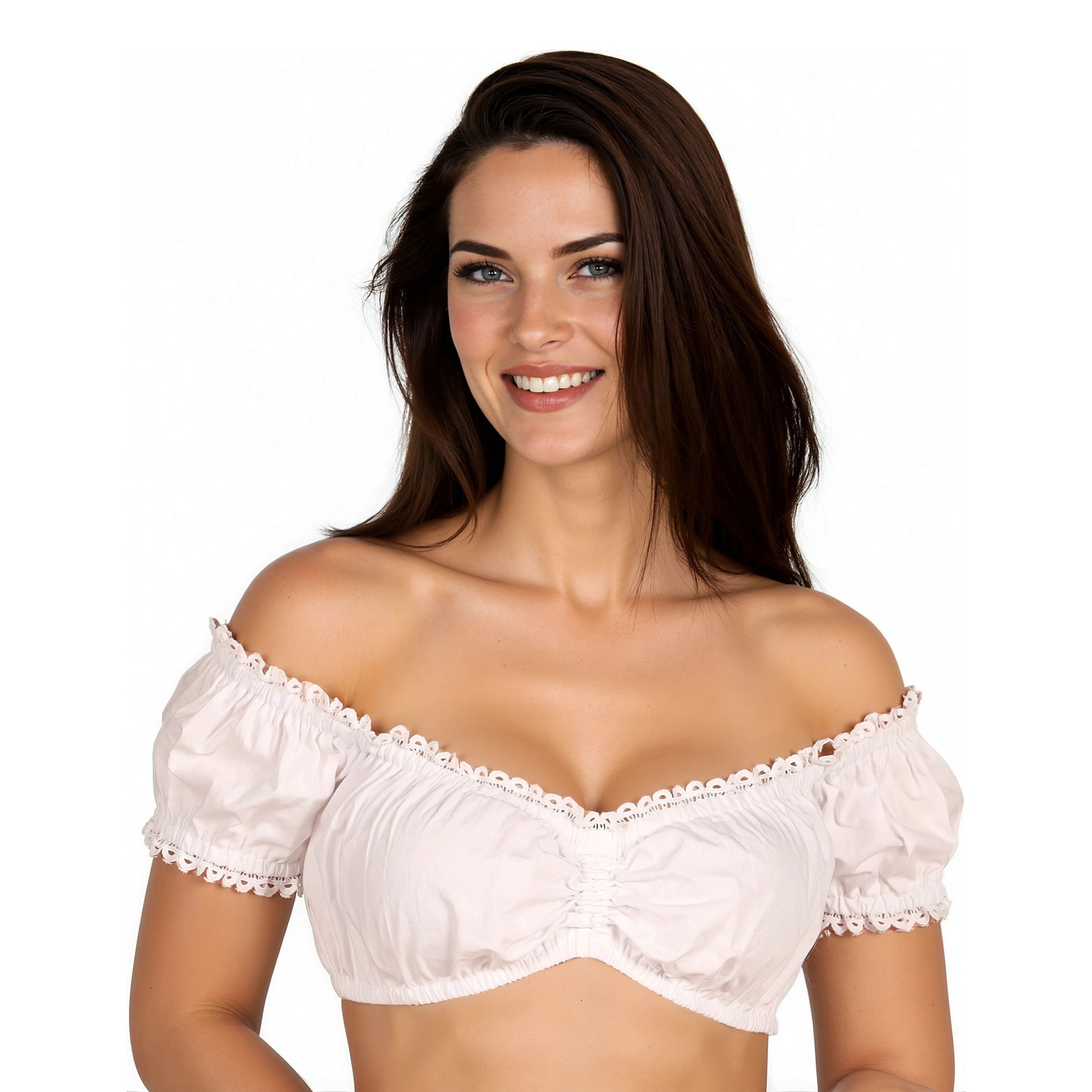 Bild föreställande produkten Oktoberfest Dirndl Blus Vit – 36
