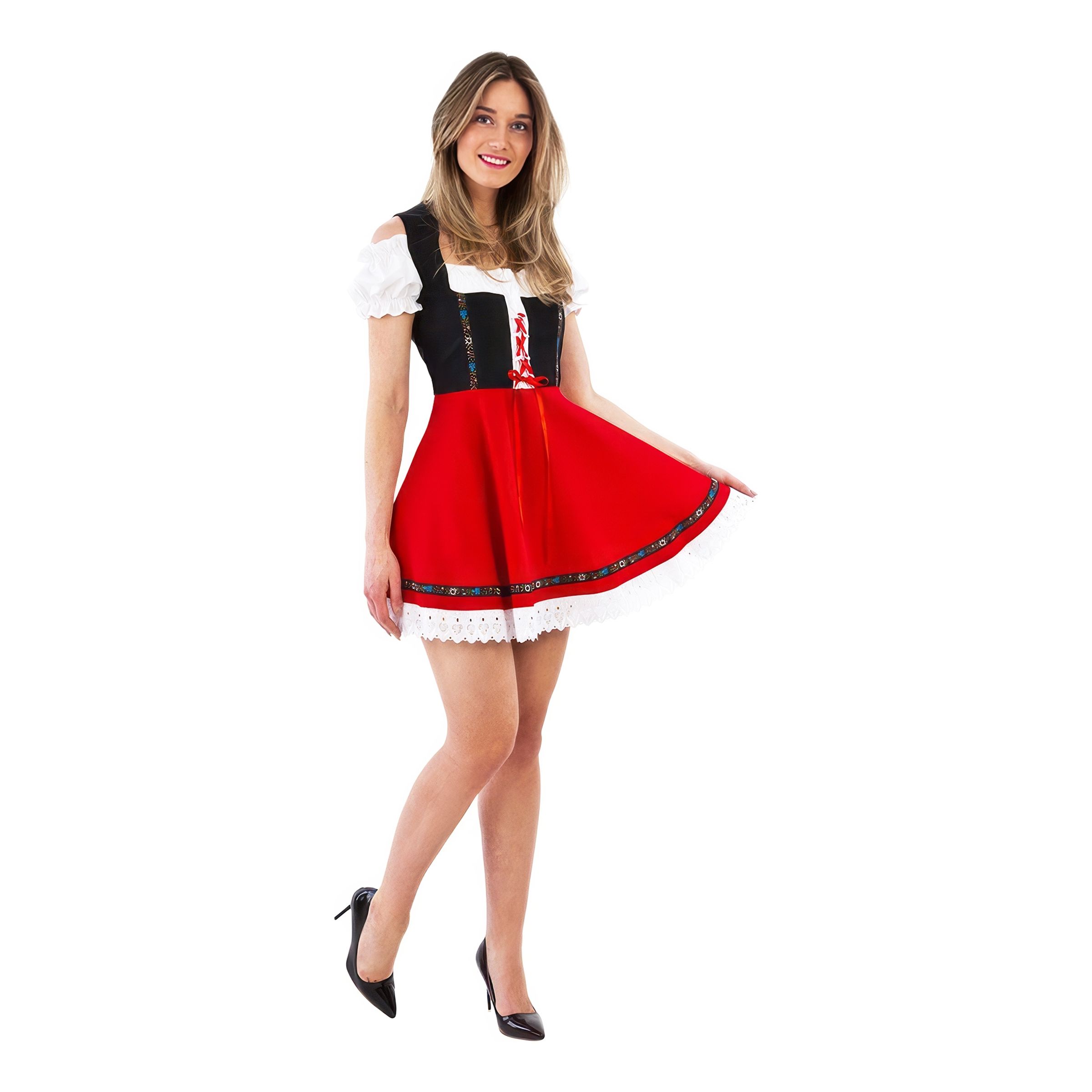 Bild föreställande produkten Oktoberfestklänning Dirndl Röd – 42