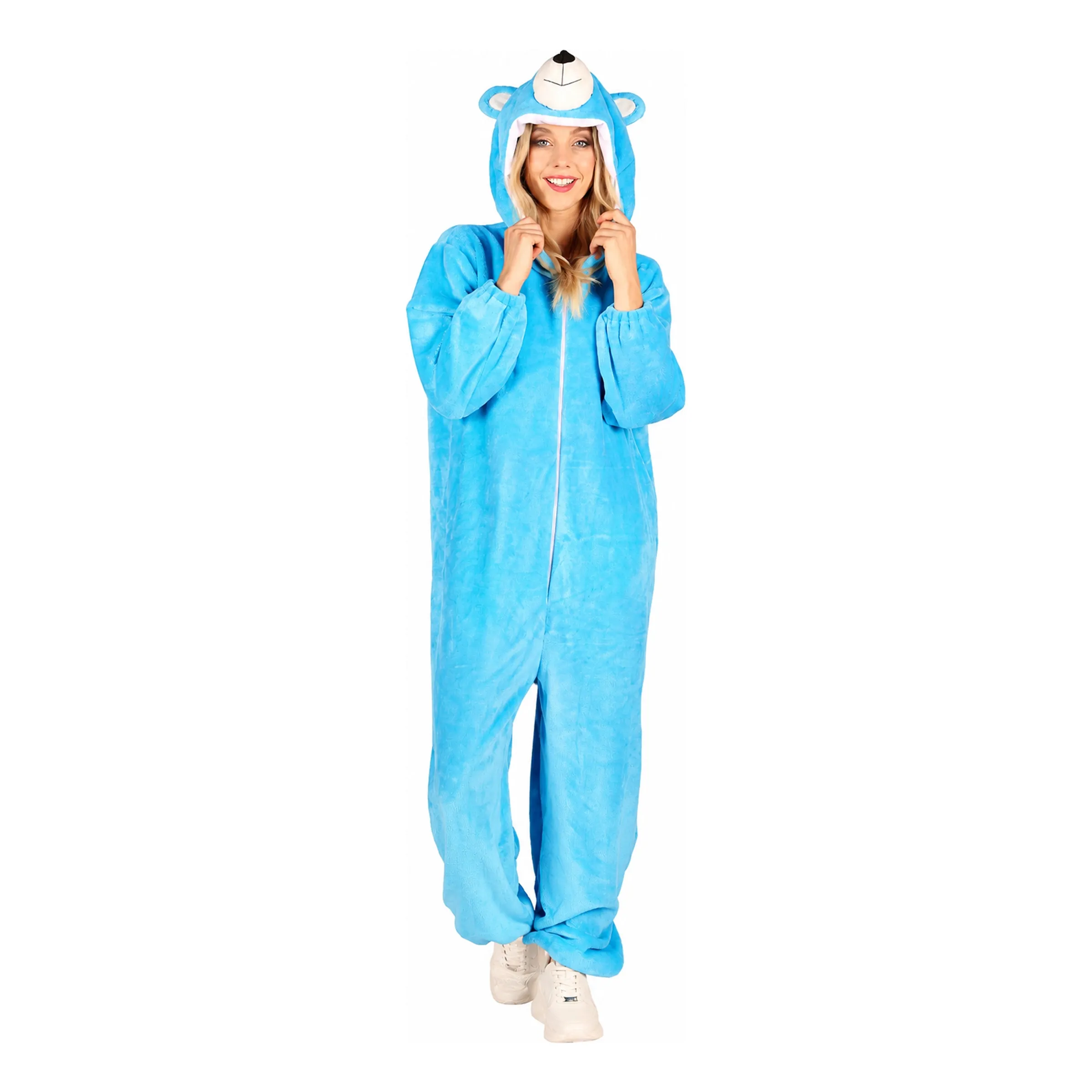 Bild föreställande produkten Onesie Blå Björn Maskeraddräkt – X-Small/Small
