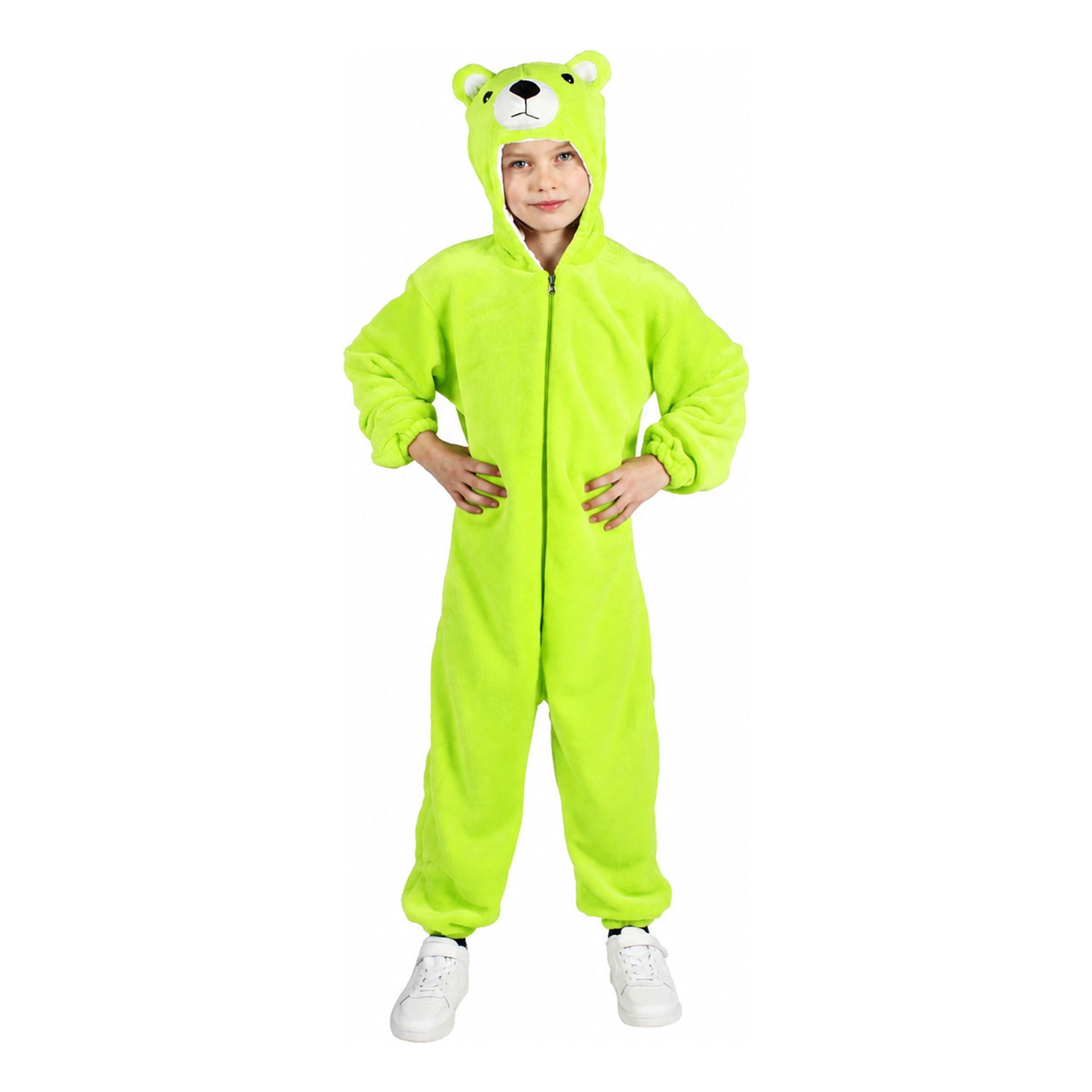 Bild föreställande produkten Onesie Grön Björn Barn Maskeraddräkt – X-Large