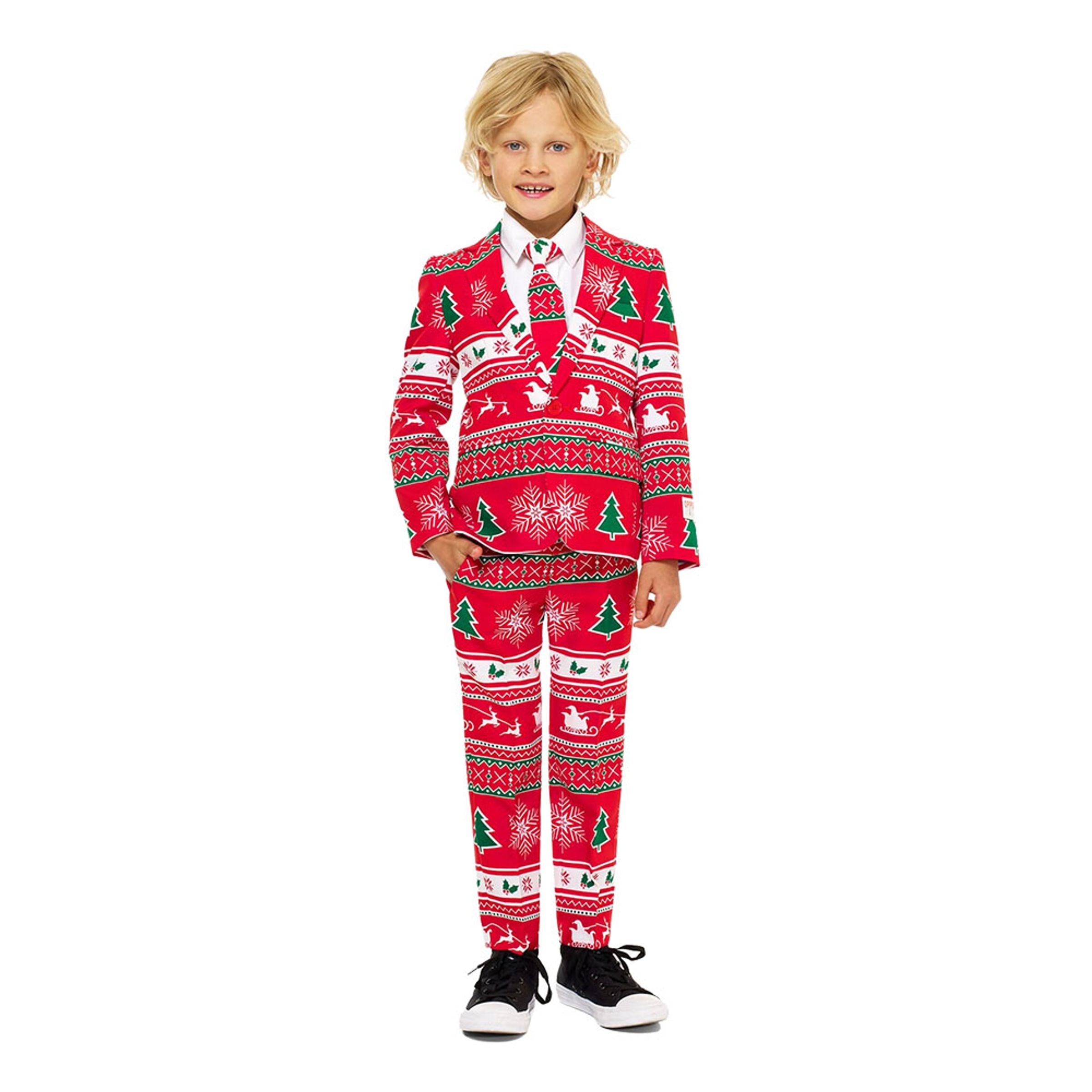 Bild föreställande produkten OppoSuits Boys Winter Wonderland Kostym – 98/104