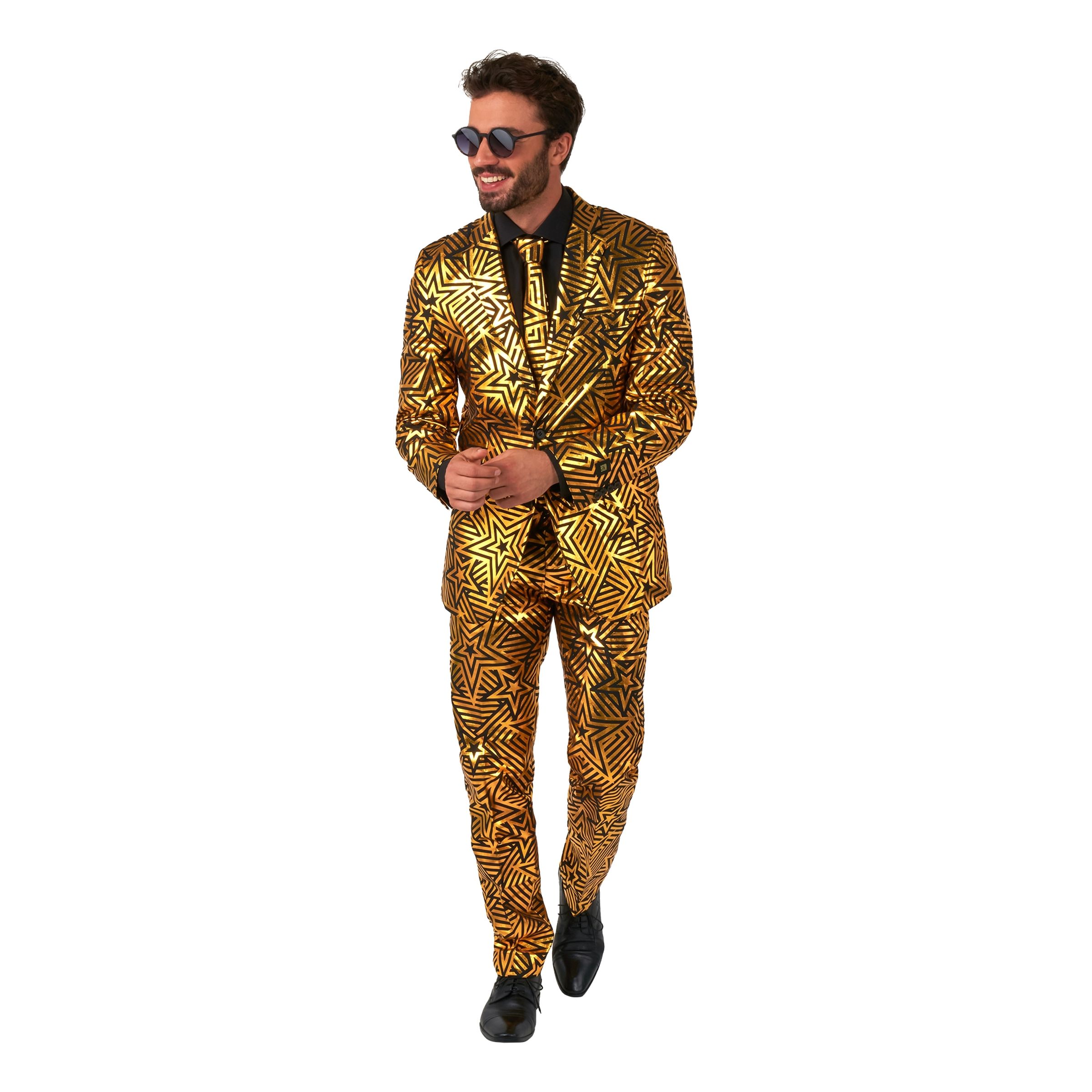Bild föreställande produkten OppoSuits Golden Geo Star Kostym – 56