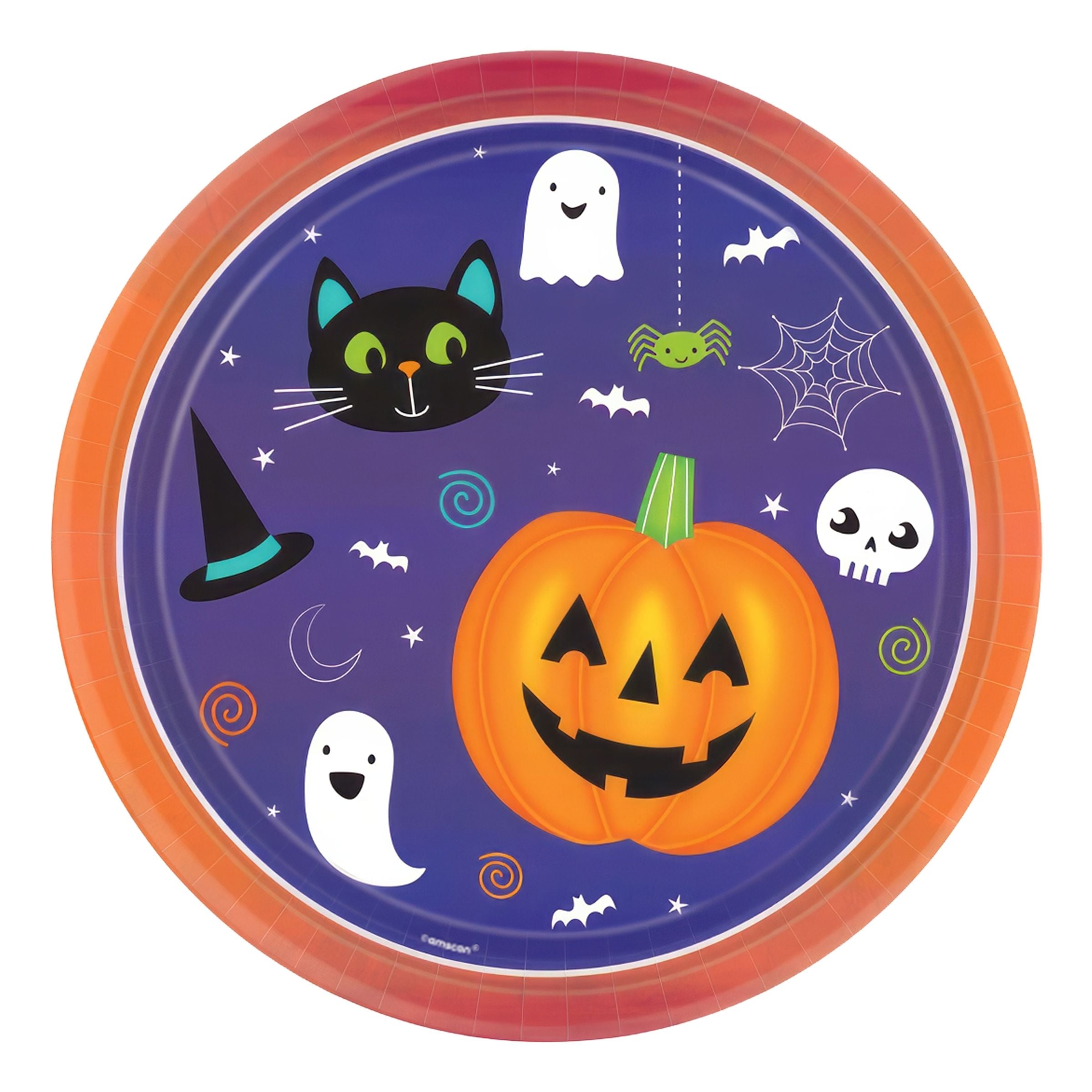 Bild föreställande produkten Papperstallrikar Halloween Friends – 8-pack