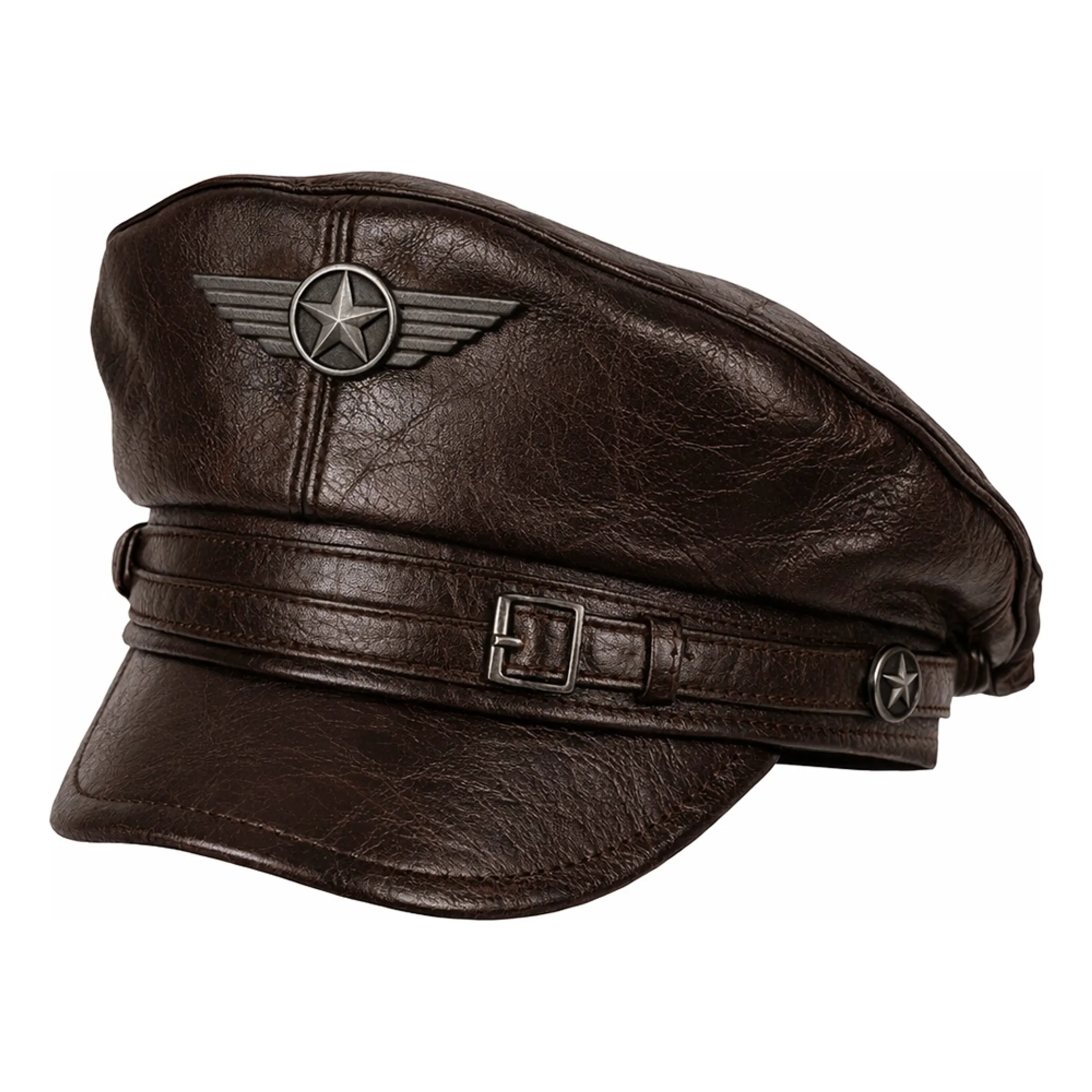 Bild föreställande produkten Pilotkeps Vintage Brun – One size