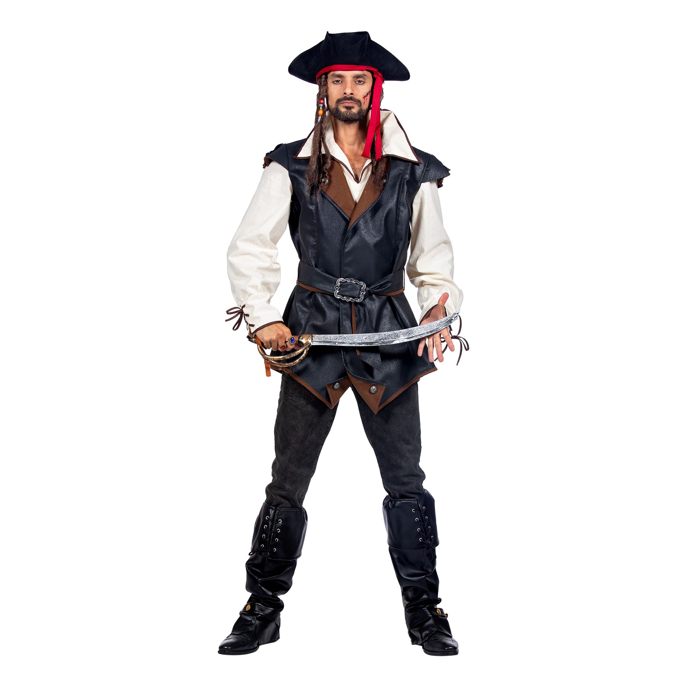 Bild föreställande produkten Piratjacka Deluxe Herr Maskeraddräkt – Medium