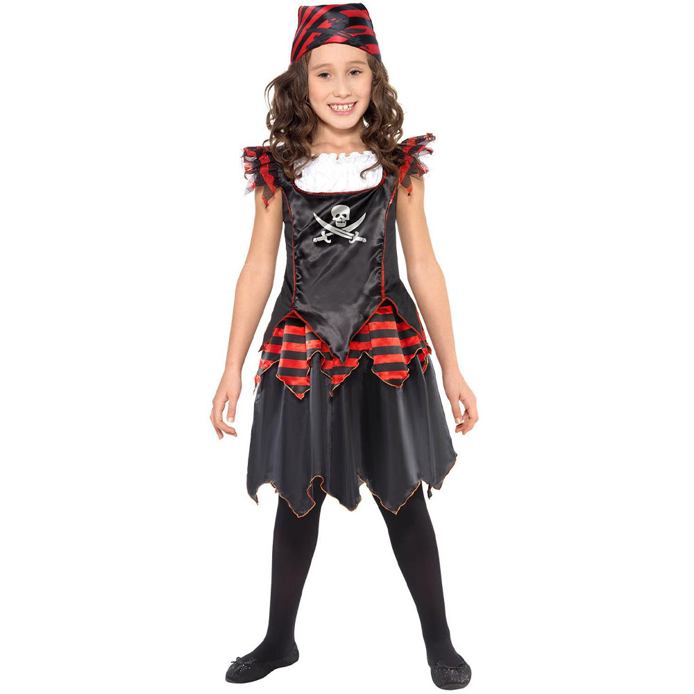 Bild föreställande produkten Pirattjej Maskeraddräkt Barn