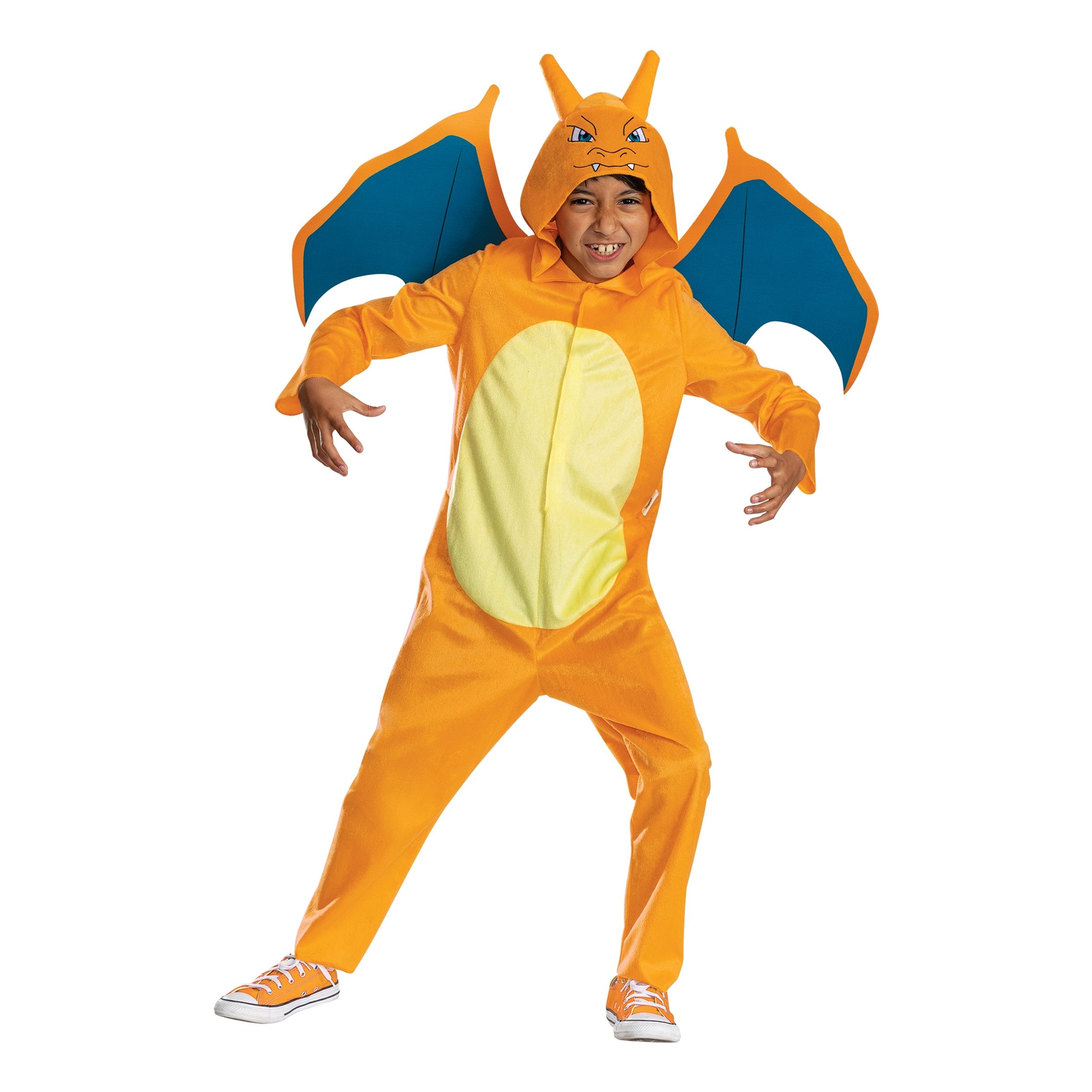Bild föreställande produkten Pokémon&trade; Charizard Jumpsuit Barn Maskeraddräkt – 10-12 år