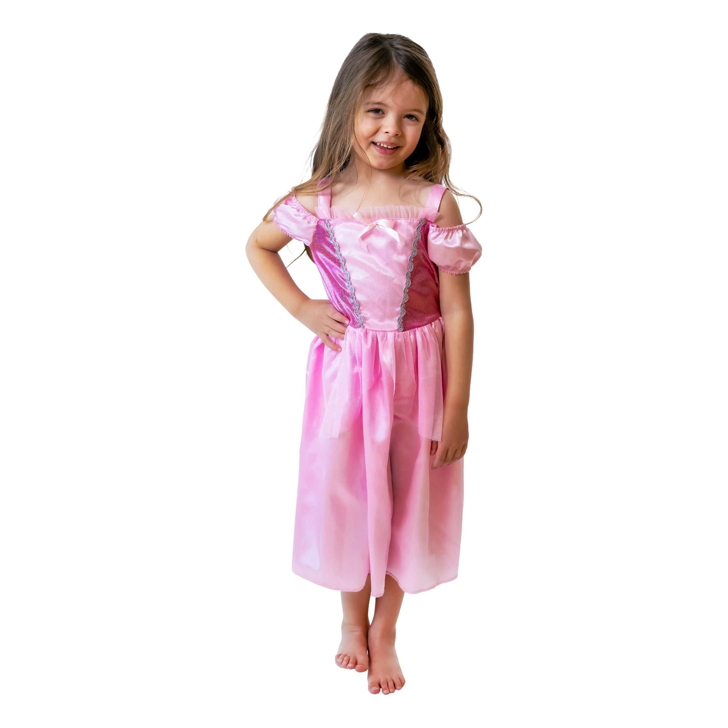 Bild föreställande produkten Prinsessa Klänning Rosa Barn Maskeraddräkt – Small