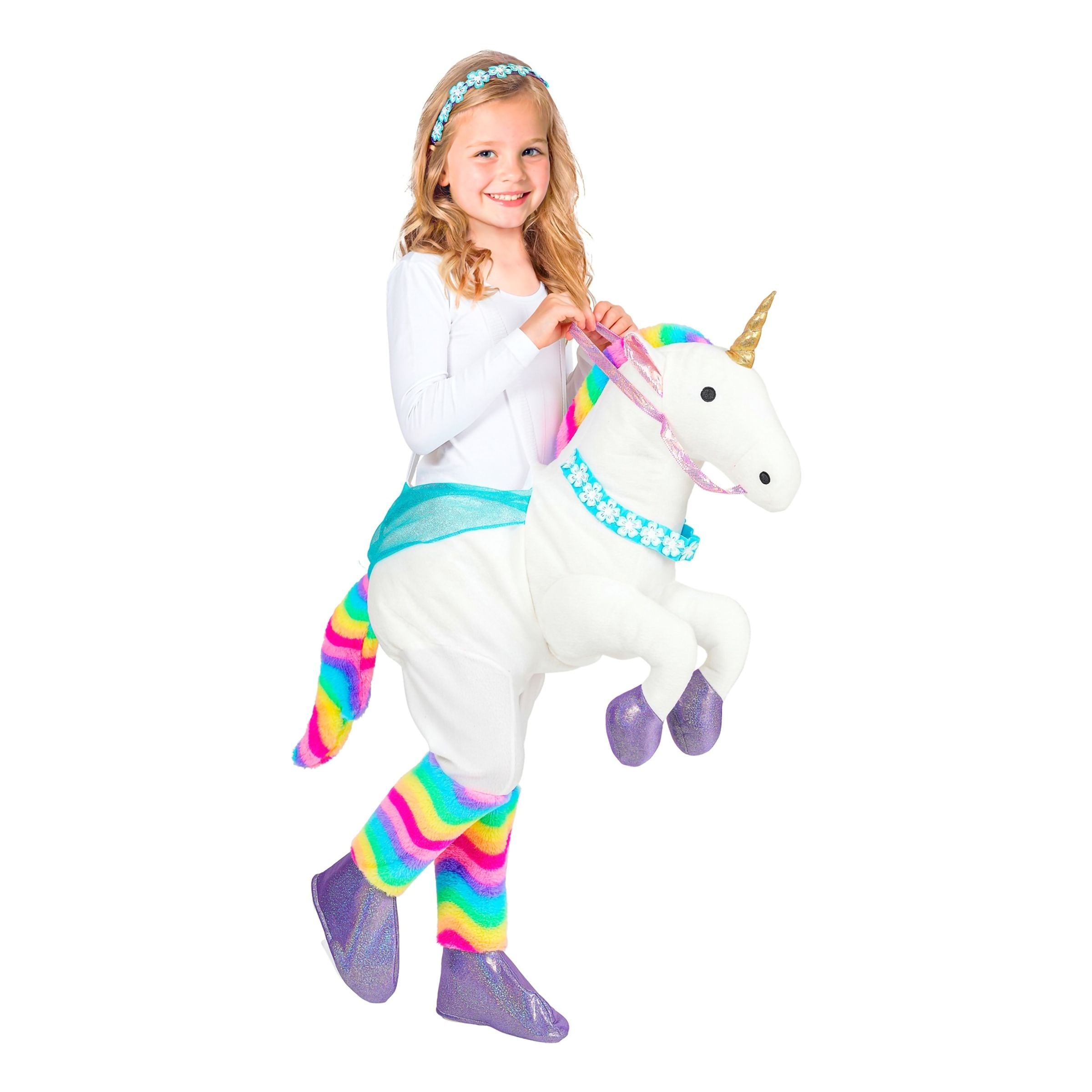 Bild föreställande produkten Ridande Unicorn Barn Maskeraddräkt – One size