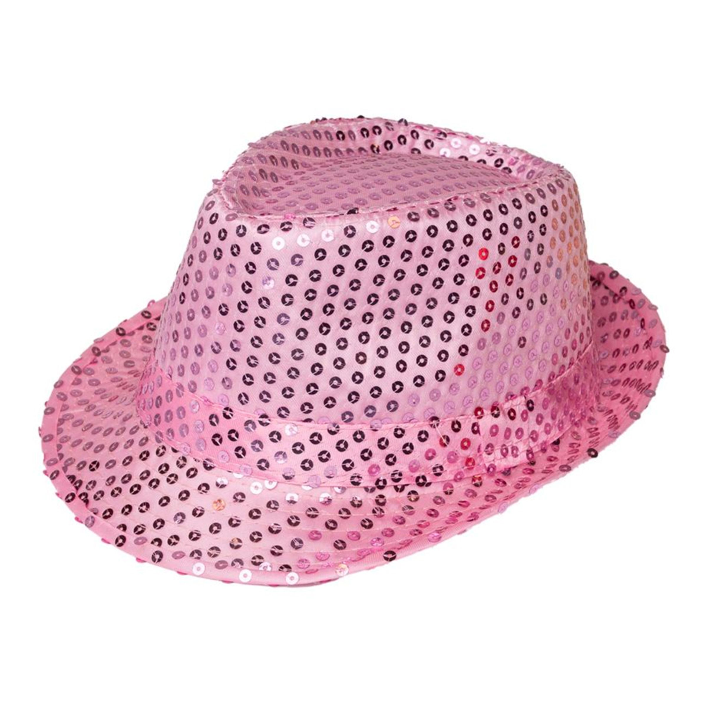 Bild föreställande produkten Rosa Paljetthatt – One size