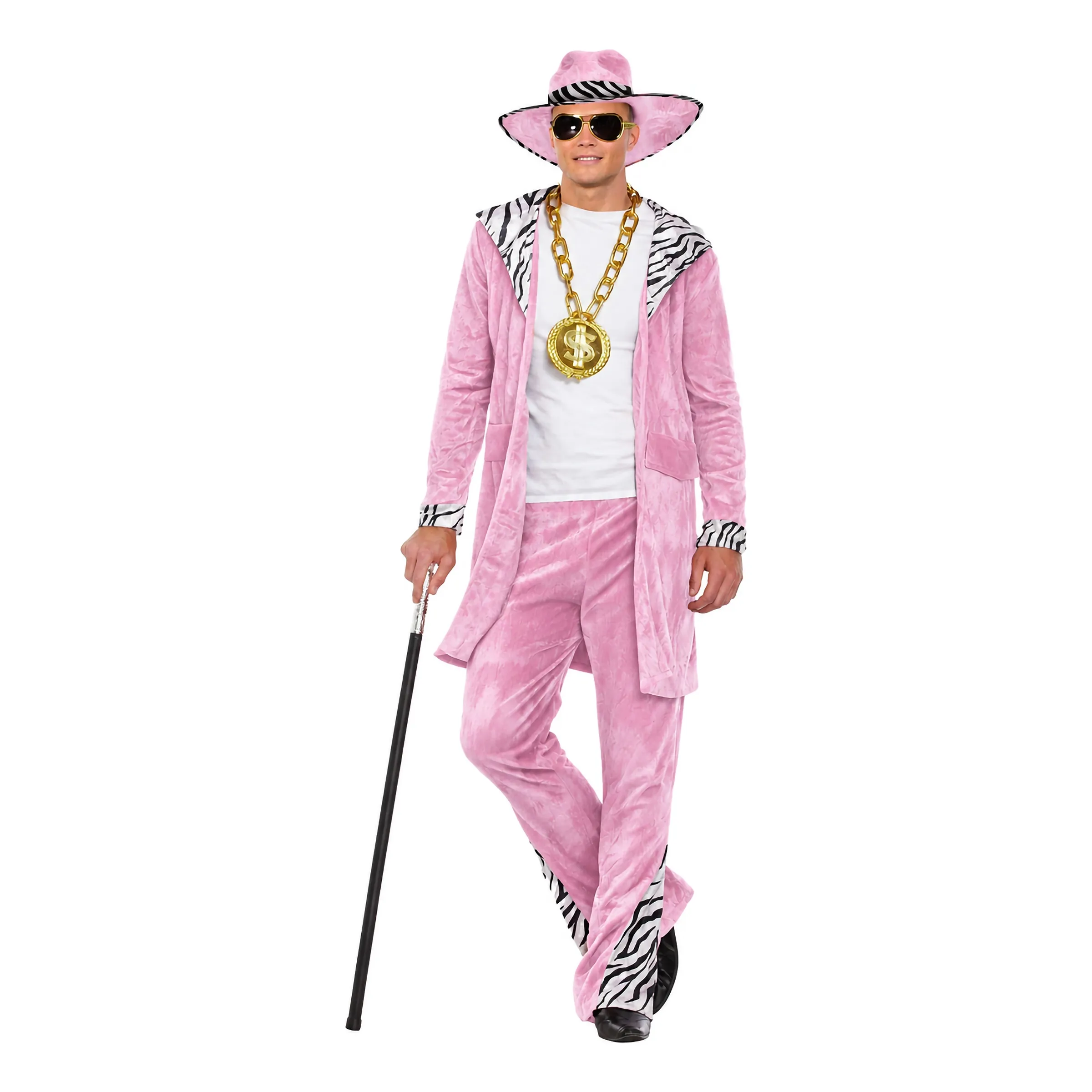 Bild föreställande produkten Rosa Pimp Maskeraddräkt – X-Large