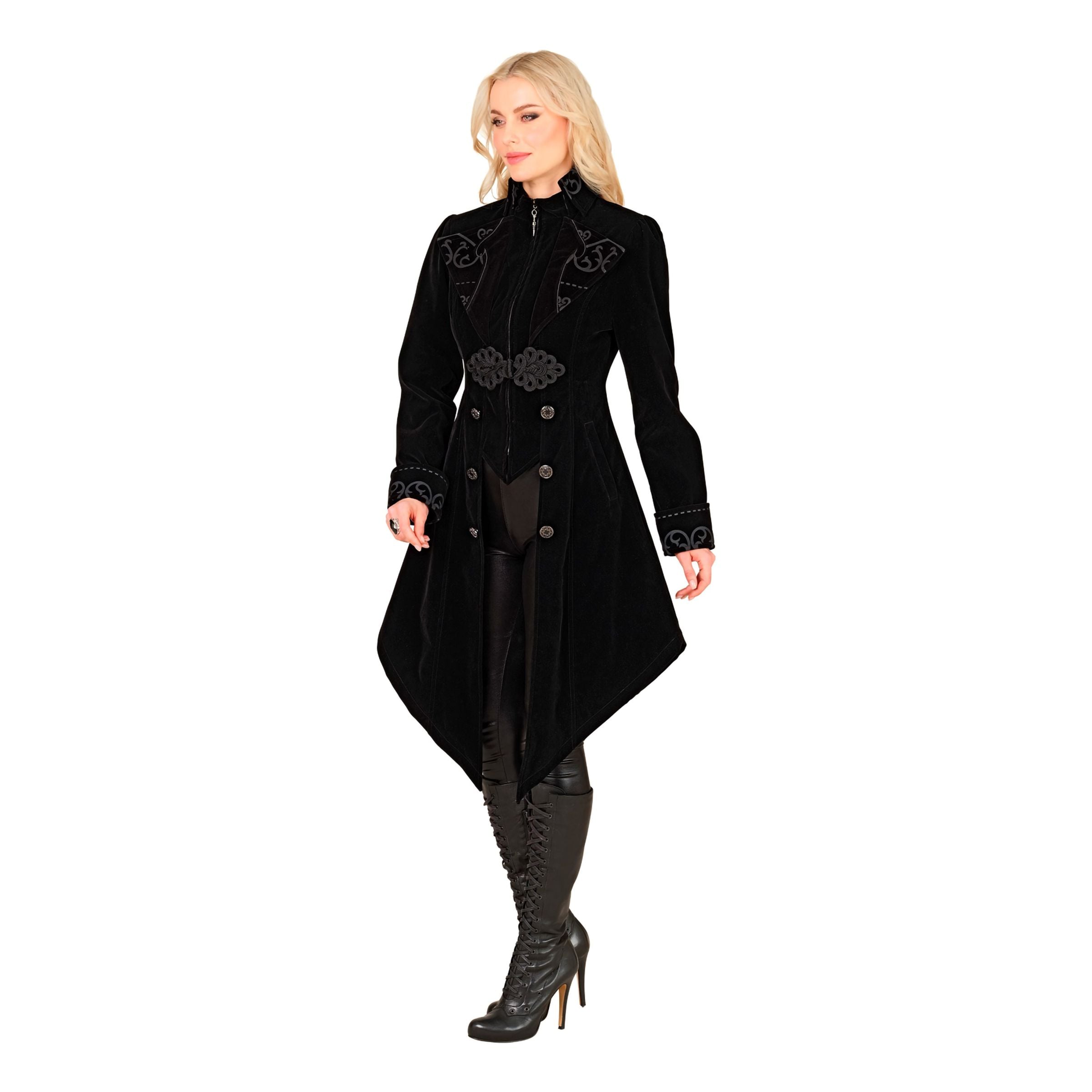 Bild föreställande produkten Sammetskappa Dam Svart Gotisk – X-Large