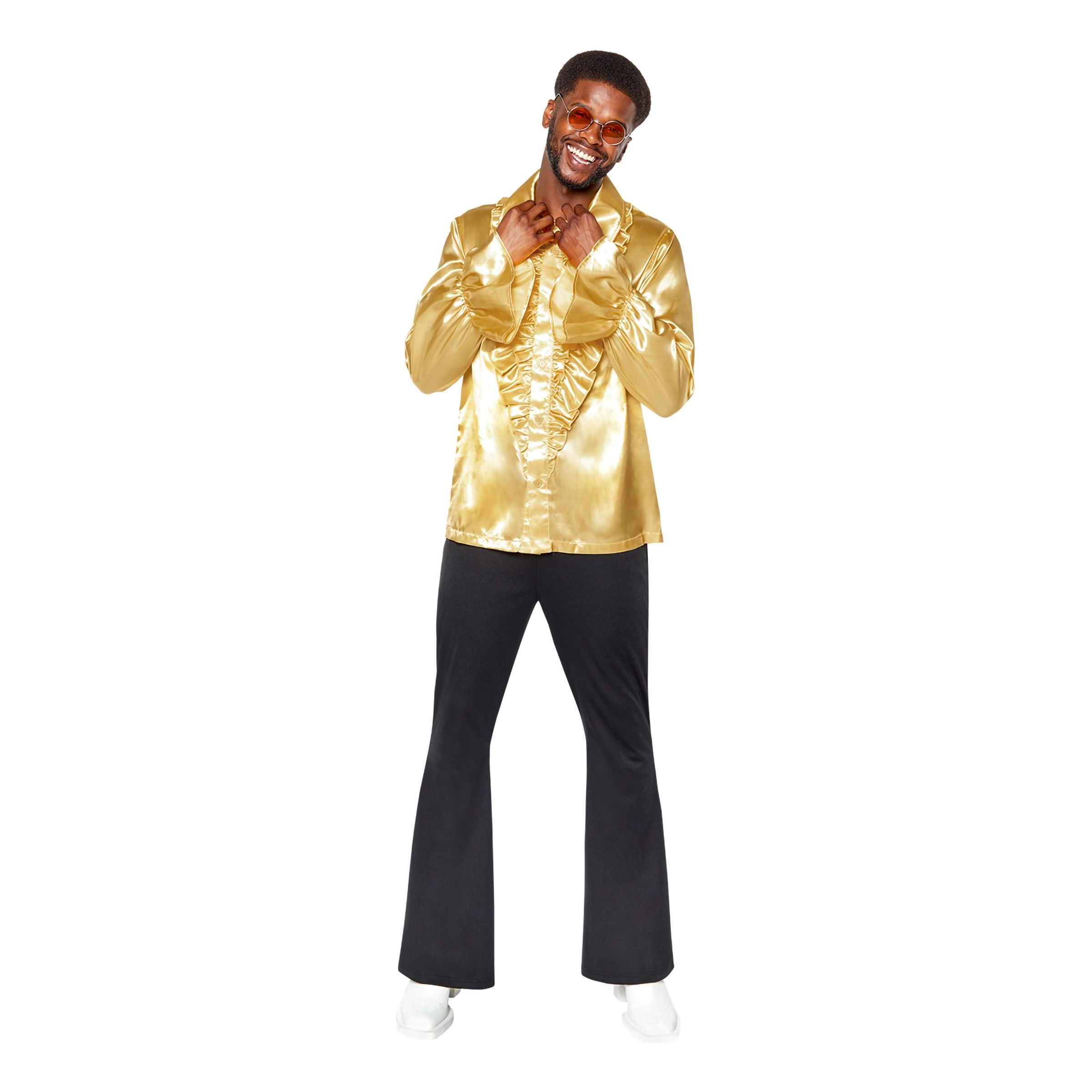 Bild föreställande produkten Satinskjorta Guld – Medium